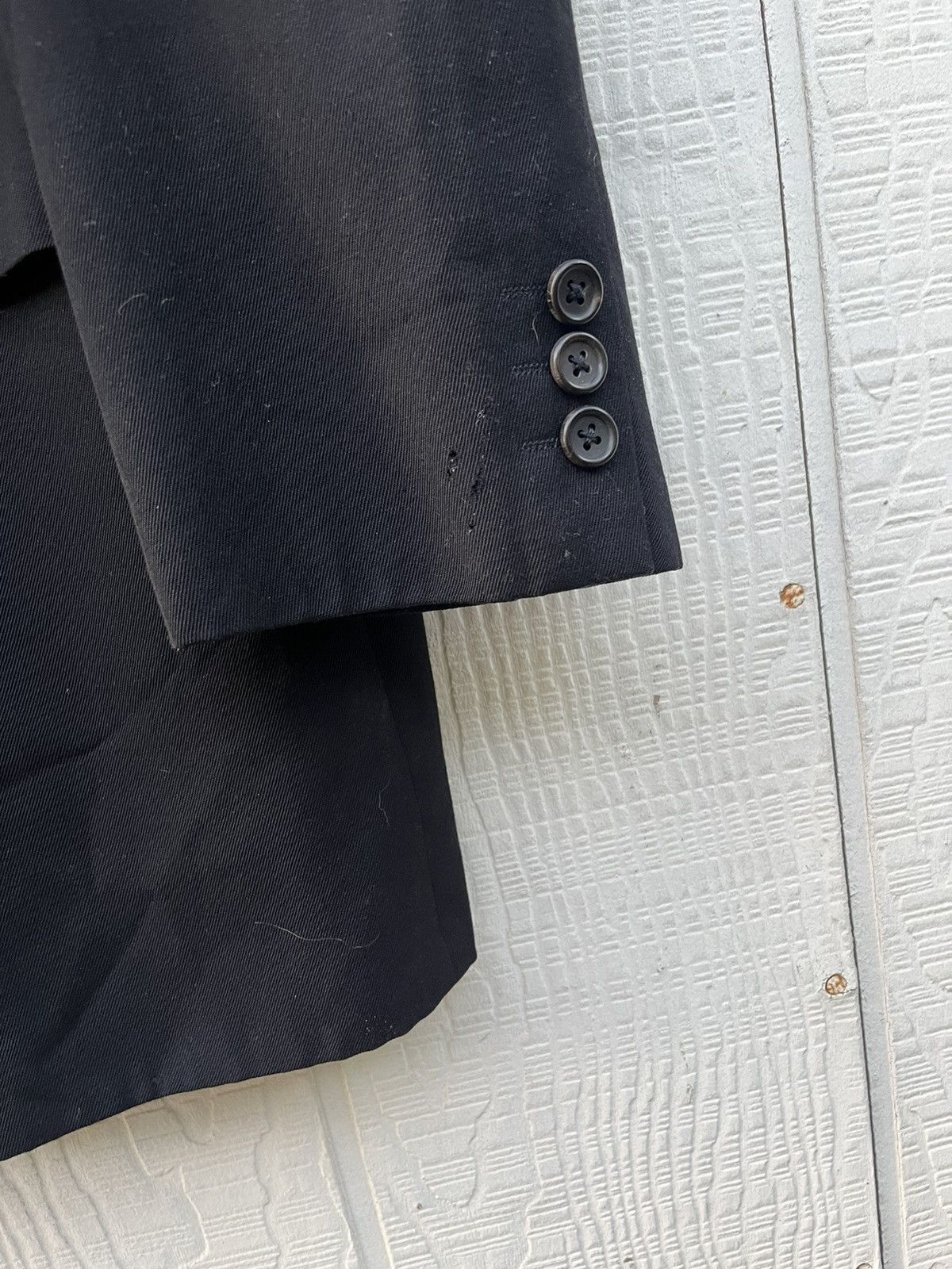 Yohji Yamamoto 90s Yohji Yamamoto Costume d’Homme 2 Piece Suit Gabardine Size 48L - 7 Thumbnail