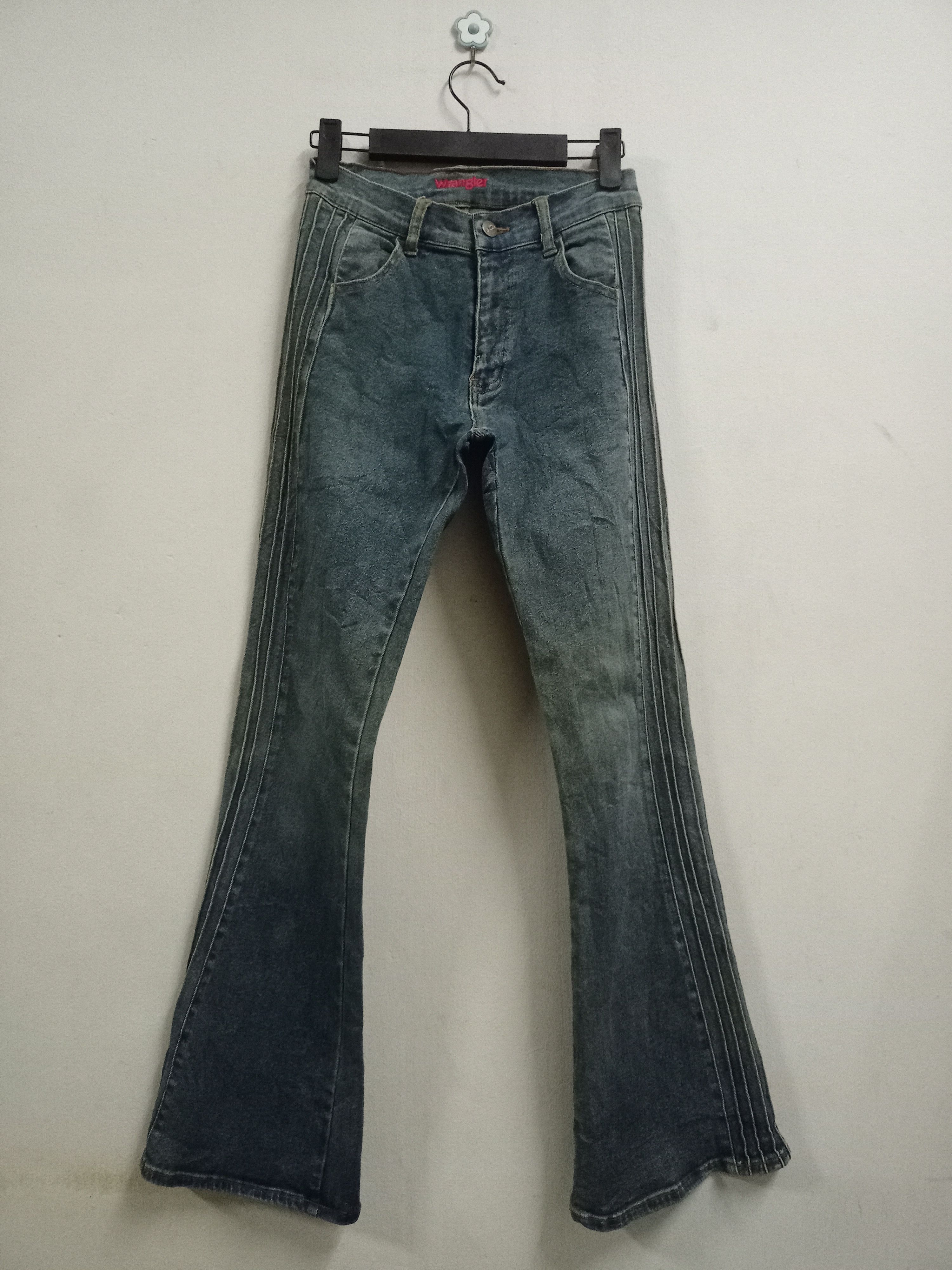 Wrangler Vintage Wrangler Bell Bottoms Mud Wash Flare Jeans Size 24" / US 00 / IT 34 - 10 Thumbnail