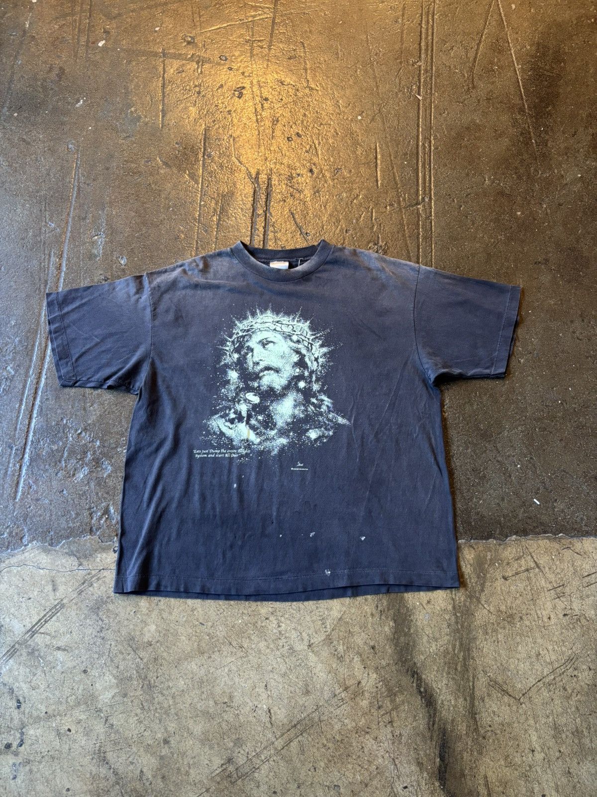 Saint michael Jesus glow in the dark t-shirt