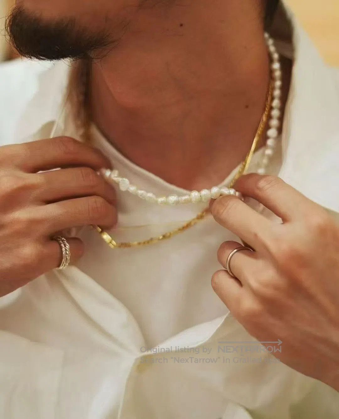Other Cootie Distortion Men's Pearl Necklace. Size ONE SIZE - 1 Thumbnail