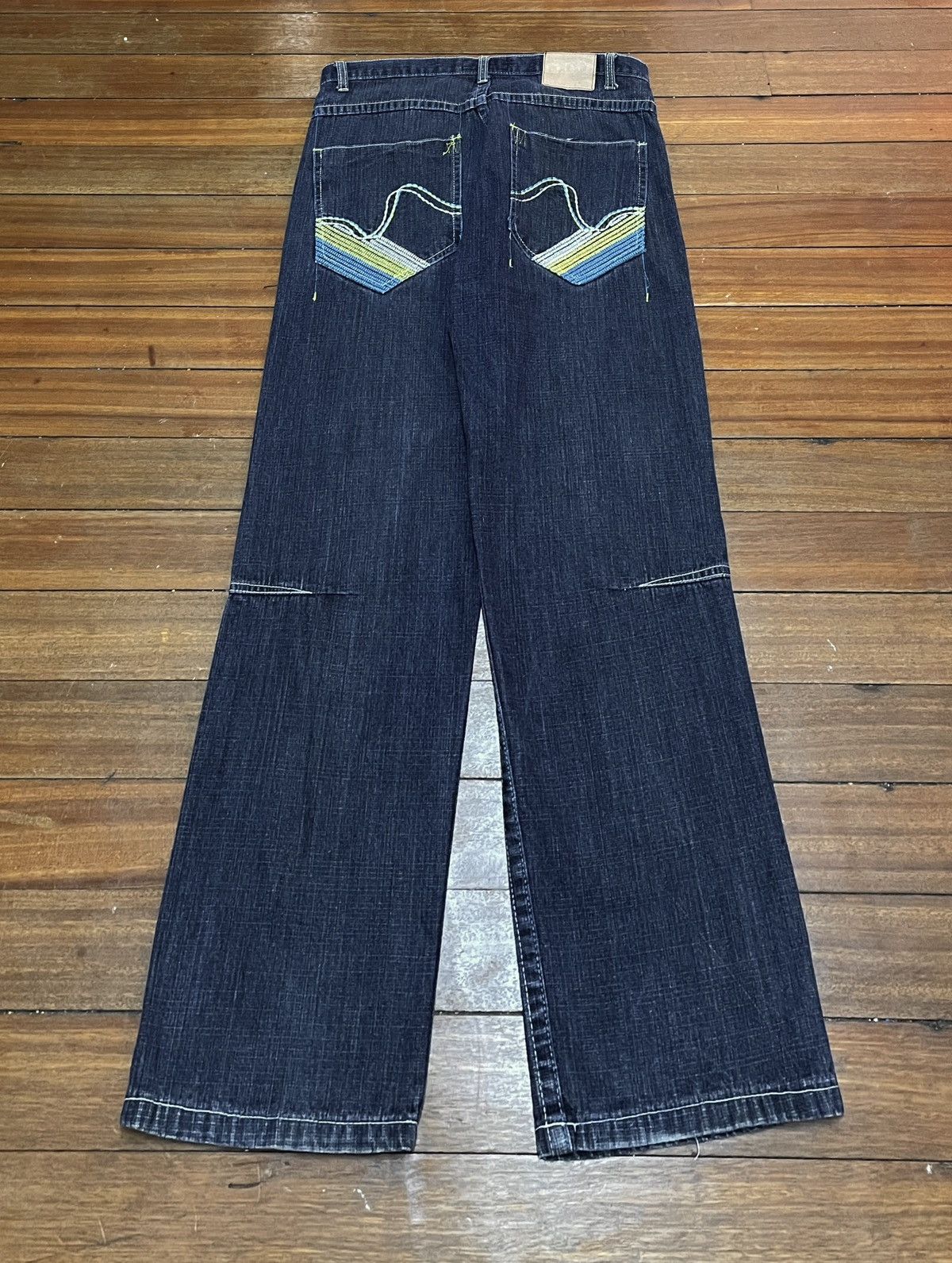 Rare Design Vintage Japanese Brand Red Ape Baggy Jeans 2009s