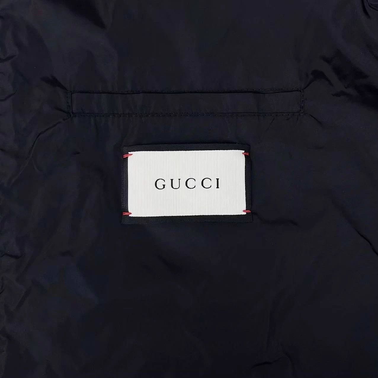 Gucci Gucci Black Nylon Distressed Double G Block Unisex Jacket Size US S / EU 44-46 / 1 - 4 Thumbnail