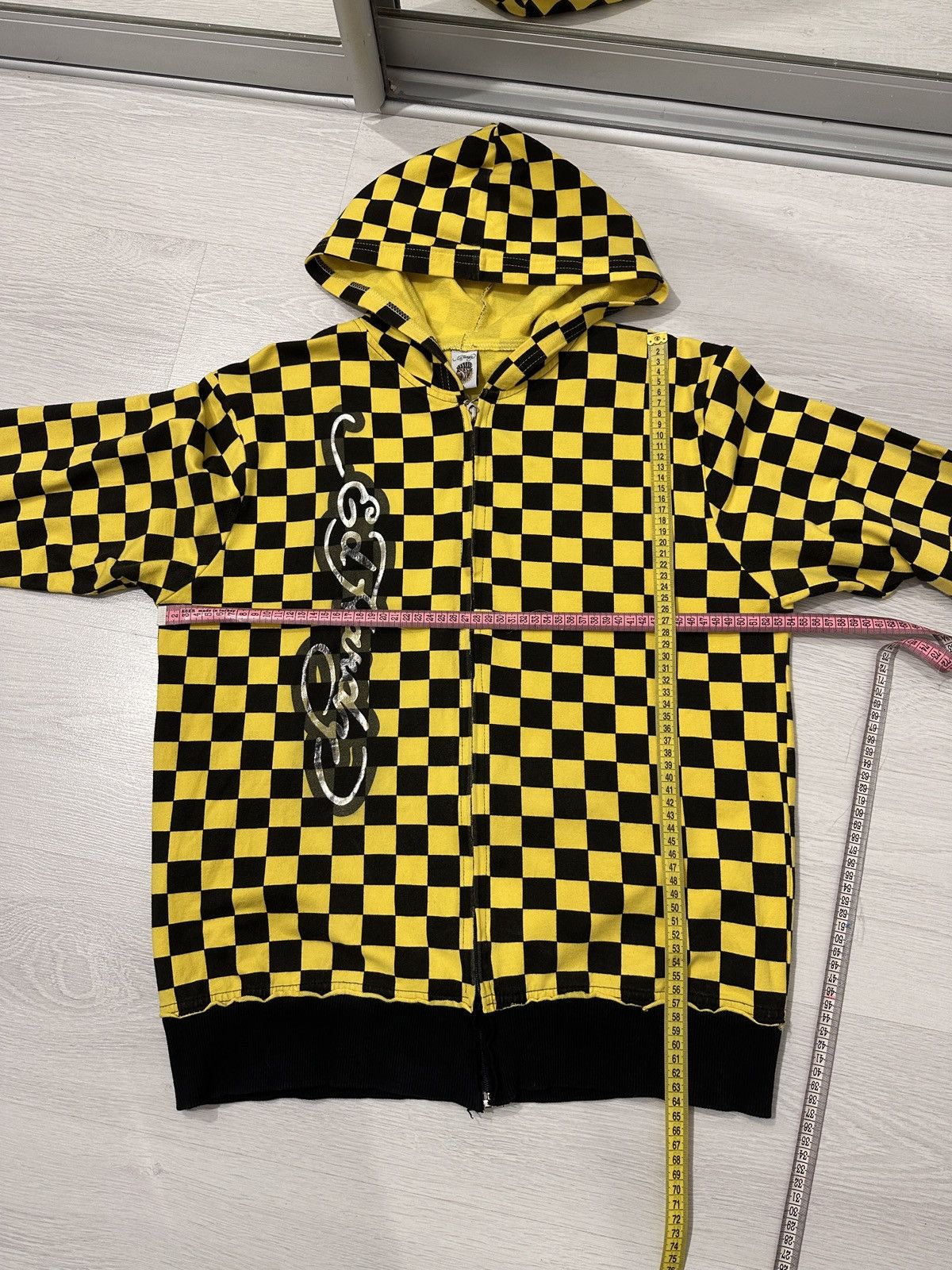 Ed Hardy Ed Hardy Tiger Checkered Hoodie SZ L fits like M USA Size US M / EU 48-50 / 2 - 18 Thumbnail
