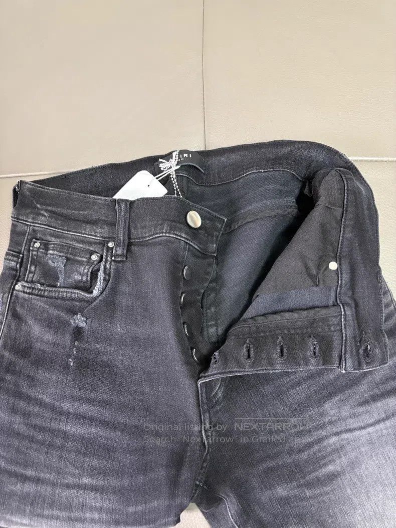 Amiri Amiri Size 31 Hot drilling and piercing slim jeans Size US 31 - 4 Thumbnail