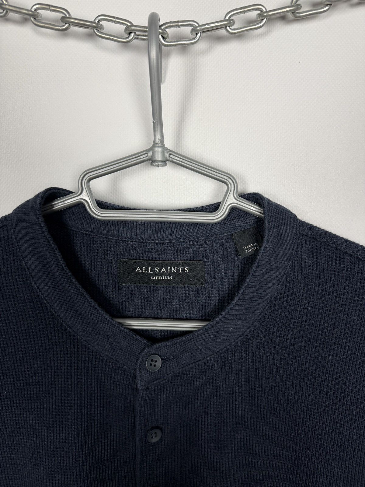 Allsaints Allsaints Hayes Long Sleeve Henley Shirt Pullover Size M Size US M / EU 48-50 / 2 - 8 Thumbnail