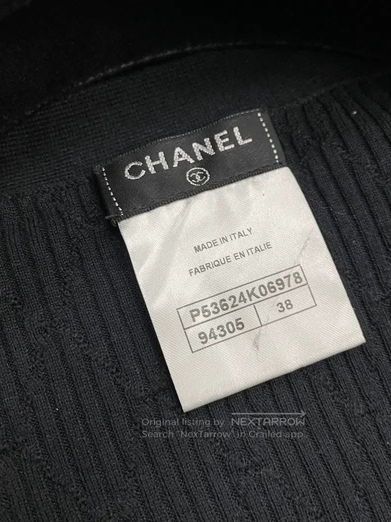 Chanel Chanel Black knitted cardigan coat Size XS / US 0-2 / IT 36-38 - 4 Thumbnail