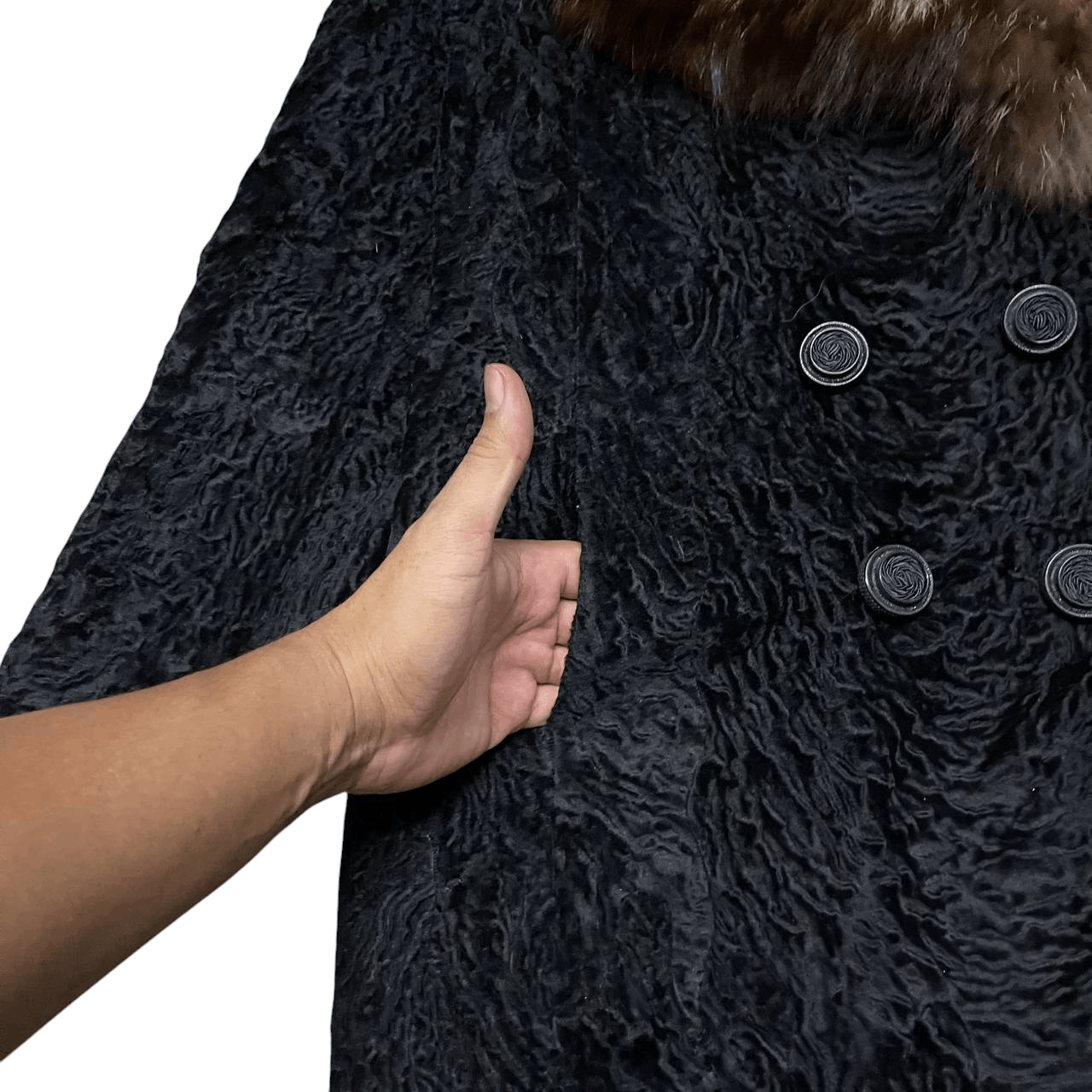 Japanese Brand Rare🔥 Rotiny Fur Long Coat lgb Ifsixwasnine hysterics Size M / US 6-8 / IT 42-44 - 5 Thumbnail