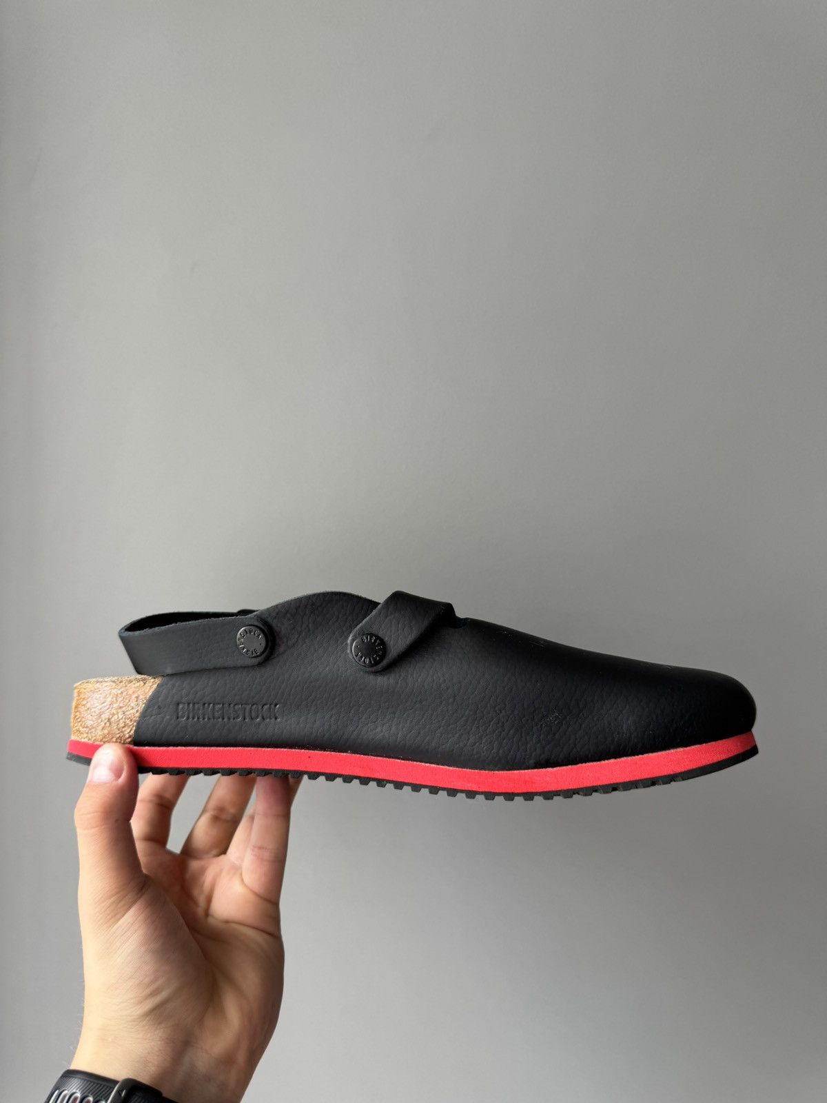 Birkenstock Men's Tokio Super Grip Leather Black 8 Us M Shoes