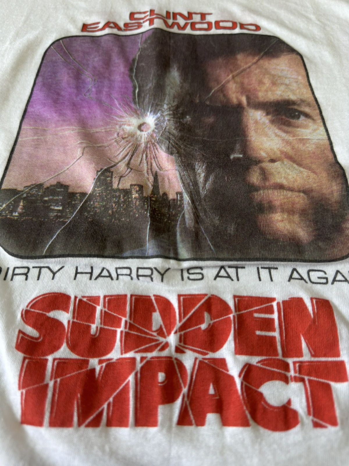 Vintage 1984 Sudden Impact Make My Day Clint Eastwood 80s Shirt Size US L / EU 52-54 / 3 - 7 Thumbnail