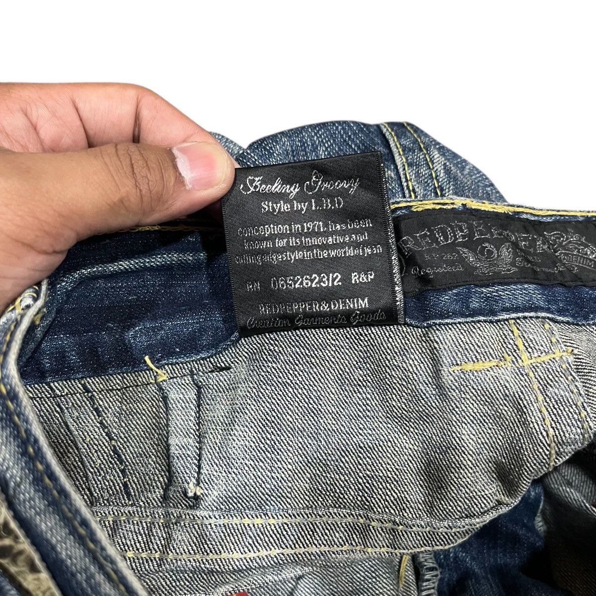 Seditionaries RedPepper Denim Snake Skin Patch Faded Pant Size US 32 / EU 48 - 15 Thumbnail