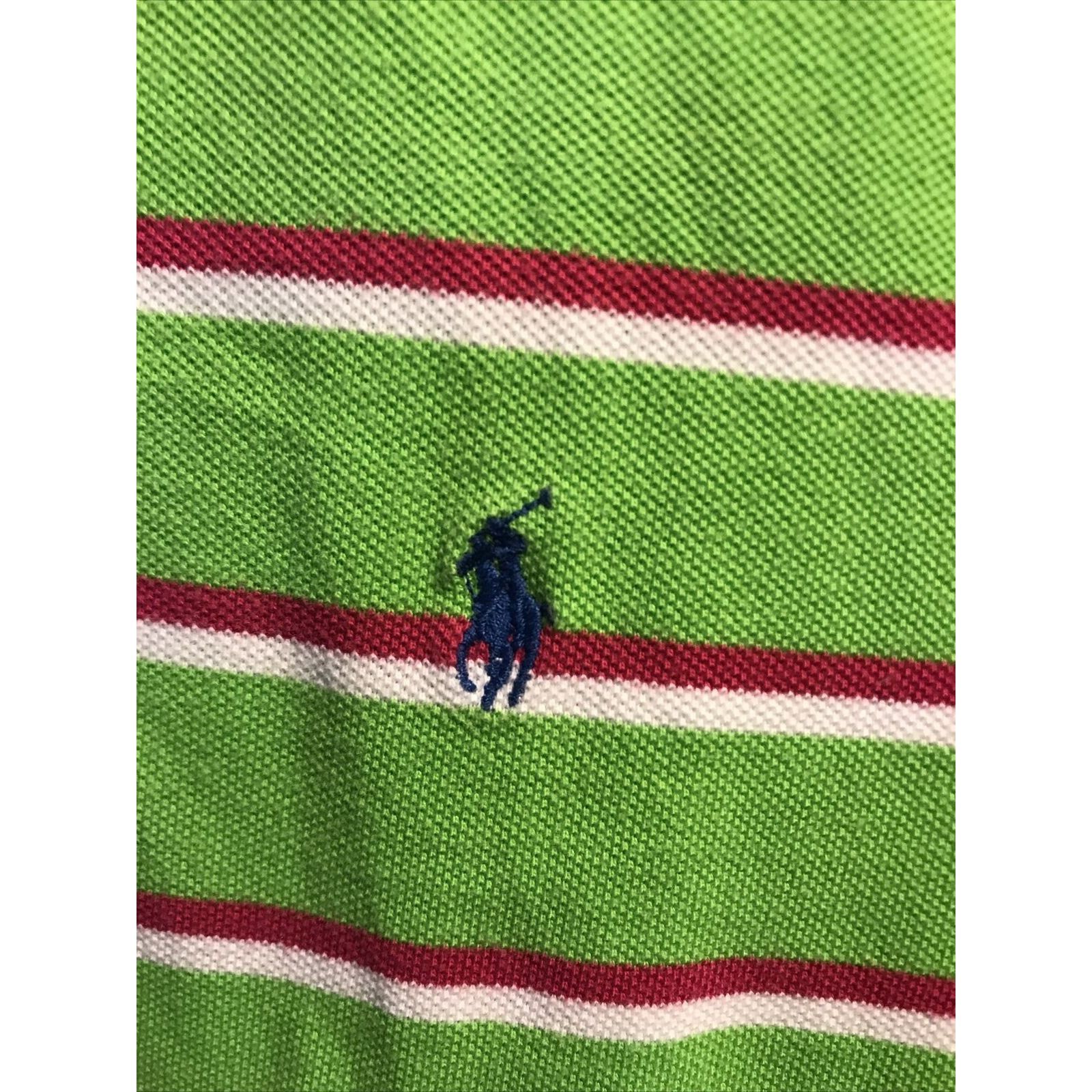 Polo Ralph Lauren Ralph Lauren Polo Men L Green SS 1/4 Button Cotton Shirt Size US L / EU 52-54 / 3 - 6 Thumbnail