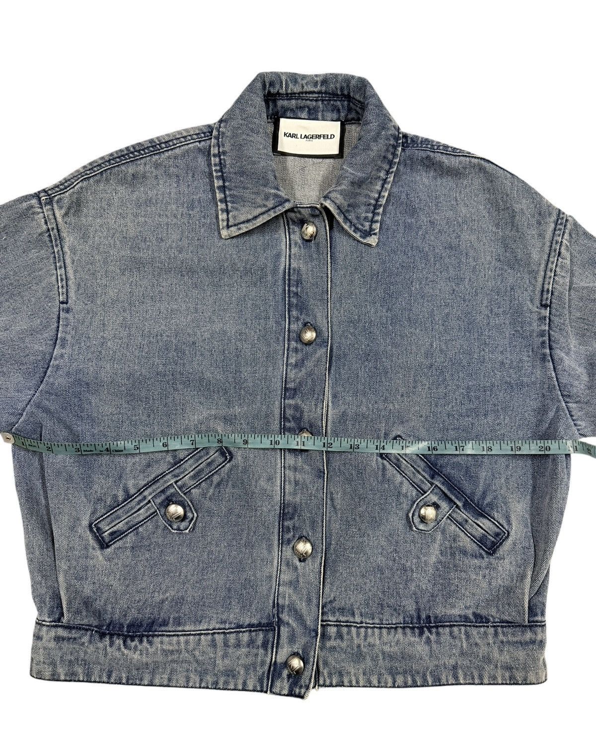 Karl Lagerfeld Authentic💥Karl Lagerfeld Paris Denim Jacket Wash Size S / US 4 / IT 40 - 15 Thumbnail