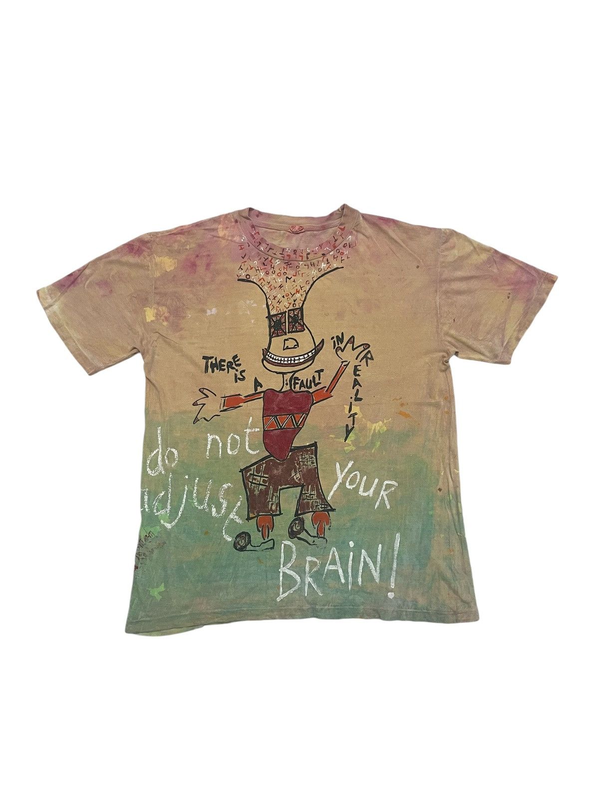 Vintage Vintage Art Do Not Adjust Your Brain T-shirt Size US L / EU 52-54 / 3 - 1 Thumbnail