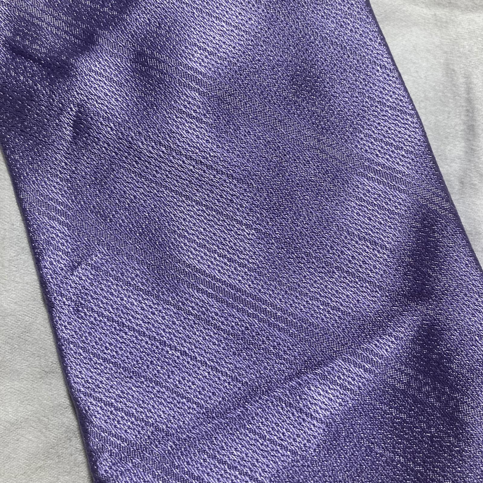 Calvin Klein Calvin Klein Purple Stripes 100% Silk Tie Size ONE SIZE - 2 Thumbnail