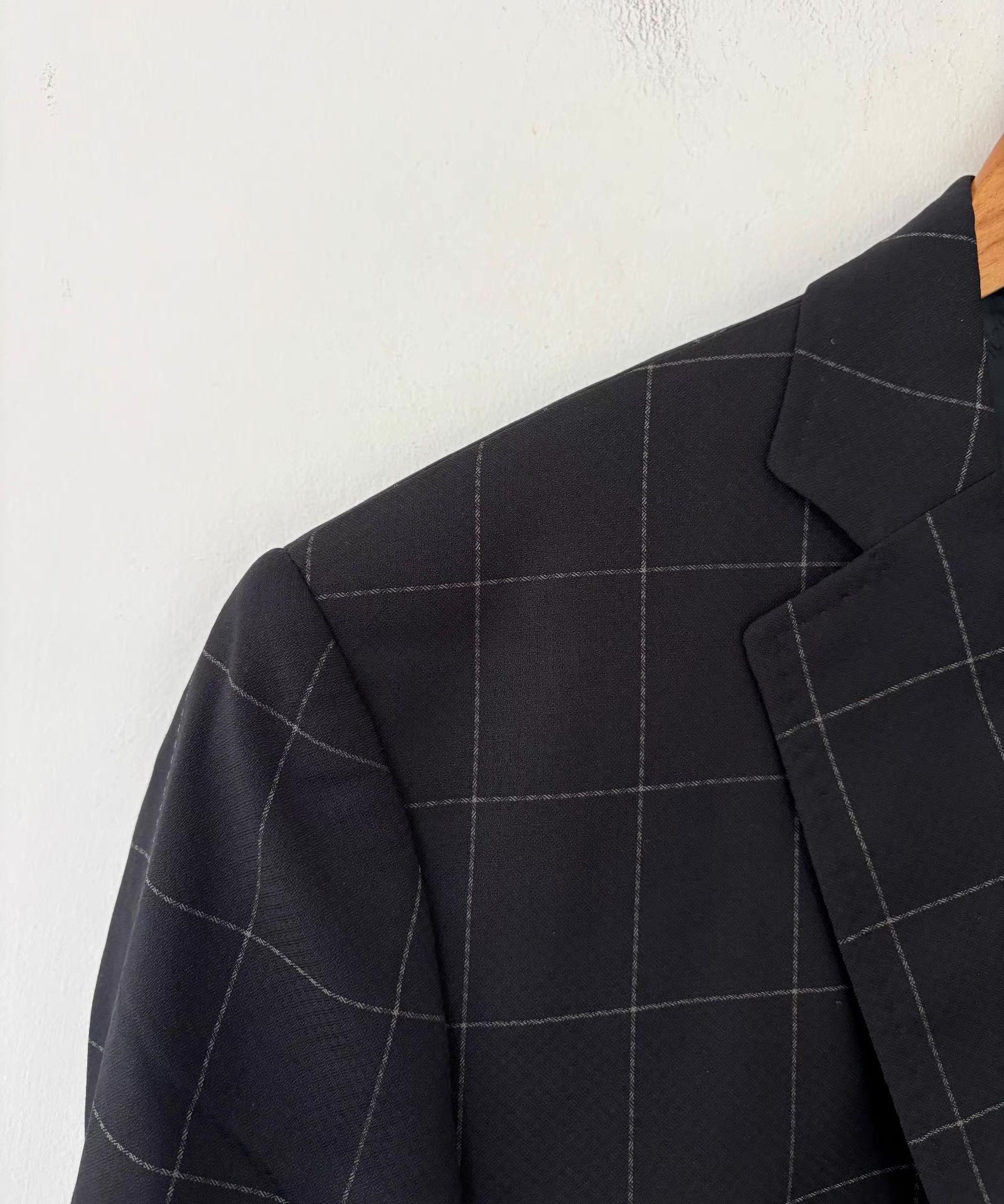 Dolce & Gabbana Dolce & Gabbana Men's Plaid Wool Blazer Ｑ21 Size 48R - 7 Thumbnail