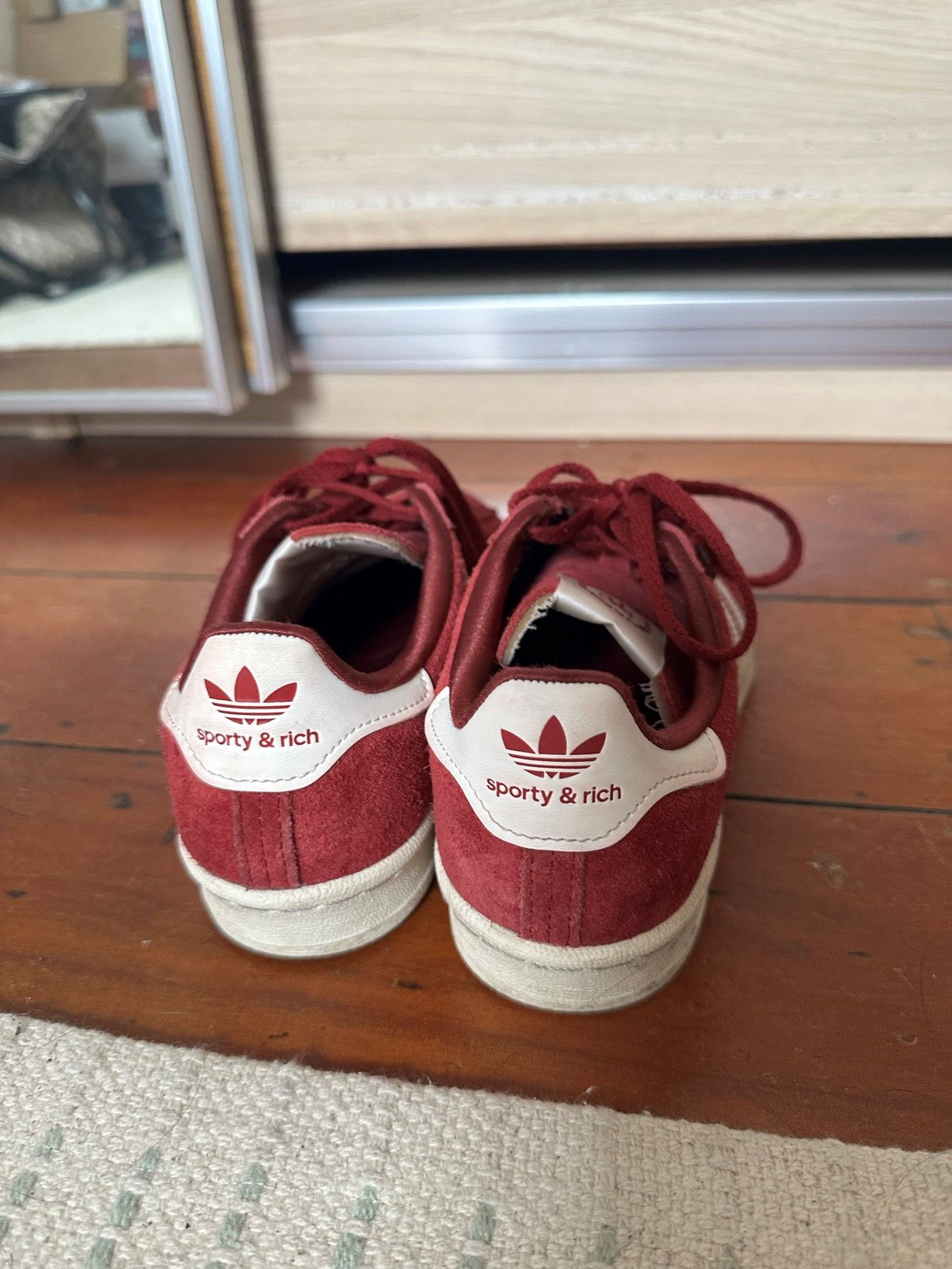 Adidas × Sporty & Rich Sporty & Rich Campus 80s - Merlot Cream - size 37 1/3 Size US 7 / IT 37 - 3 Thumbnail