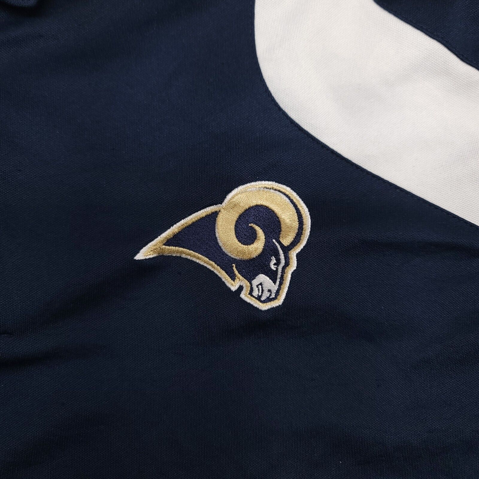 Antigua Antigua Los Angeles Rams Polo Shirt Adult Mens Size L Blue Size US L / EU 52-54 / 3 - 3 Thumbnail
