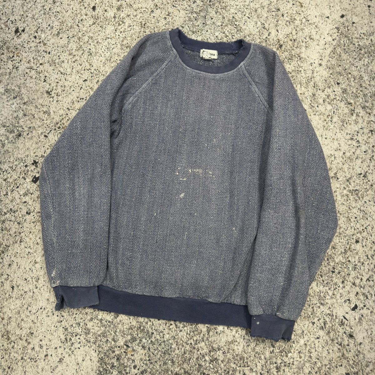 Vintage Thrashed Faded Distressed Blue Sweatshirt ERD Grunge Skater Size US L / EU 52-54 / 3 - 6 Thumbnail