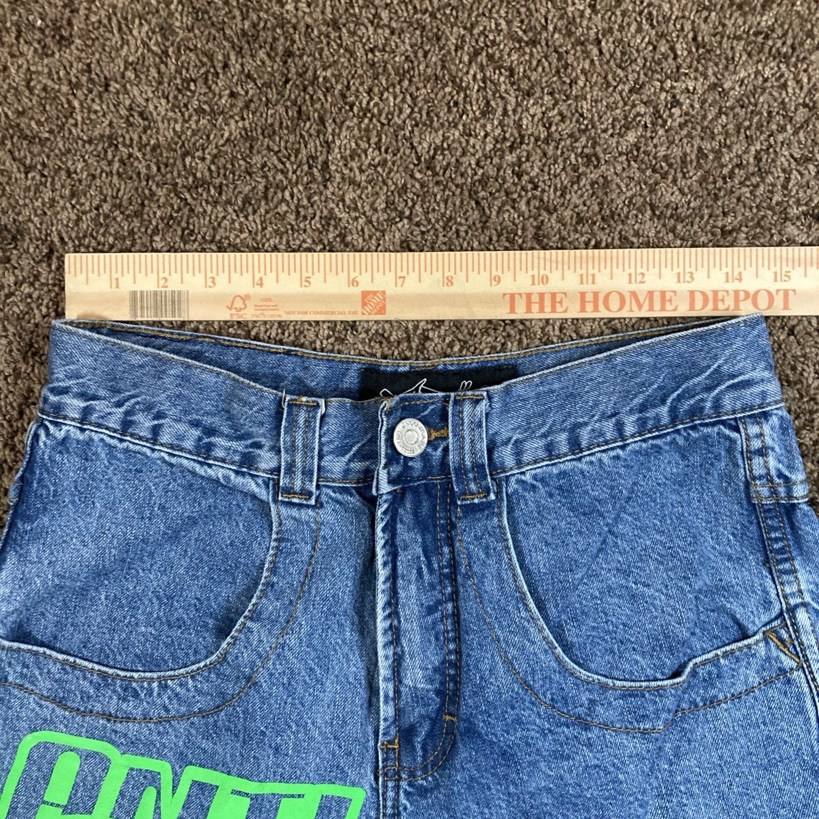 JNCO JNCO 85 "Anti Gov" Y2k Grunge Skater Denim Jeans Mens sz 30 Size US 30 / EU 46 - 6 Thumbnail