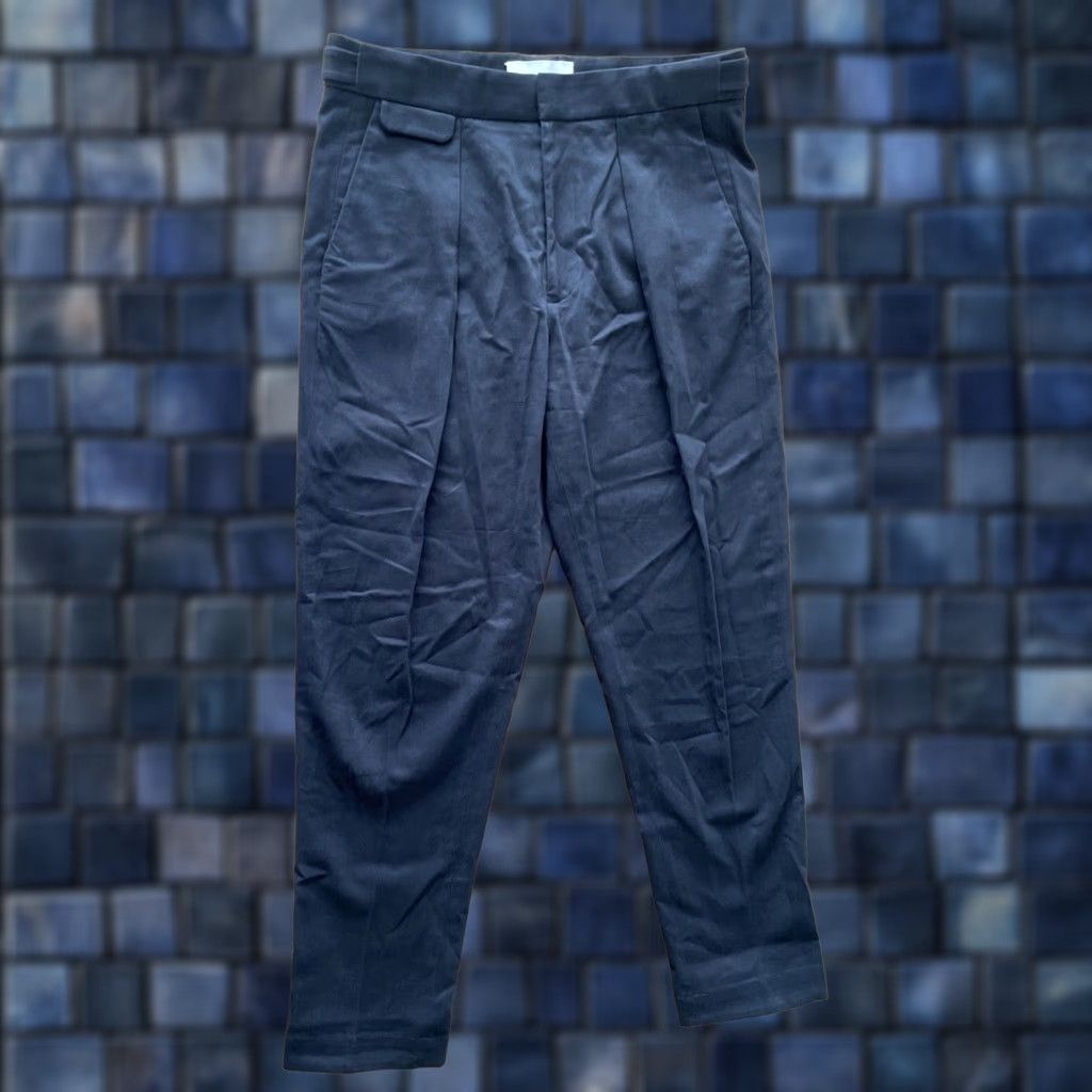 Equipment VINTAGE Equipment The Original Trouser Pants XXS 32x28 Navy Blue Adjustable Women Style Dress Pants City Hipster Retro 40s Size 24" / US 00 / IT 34 - 1 Thumbnail