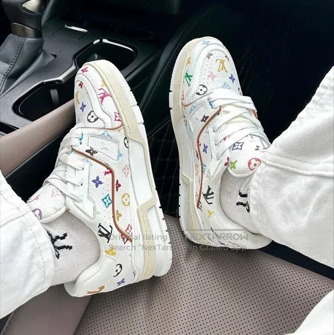 Louis Vuitton Louis Vuitton x Takashi Murakami Trainer Low. Size US 7 / EU 40 - 9 Thumbnail