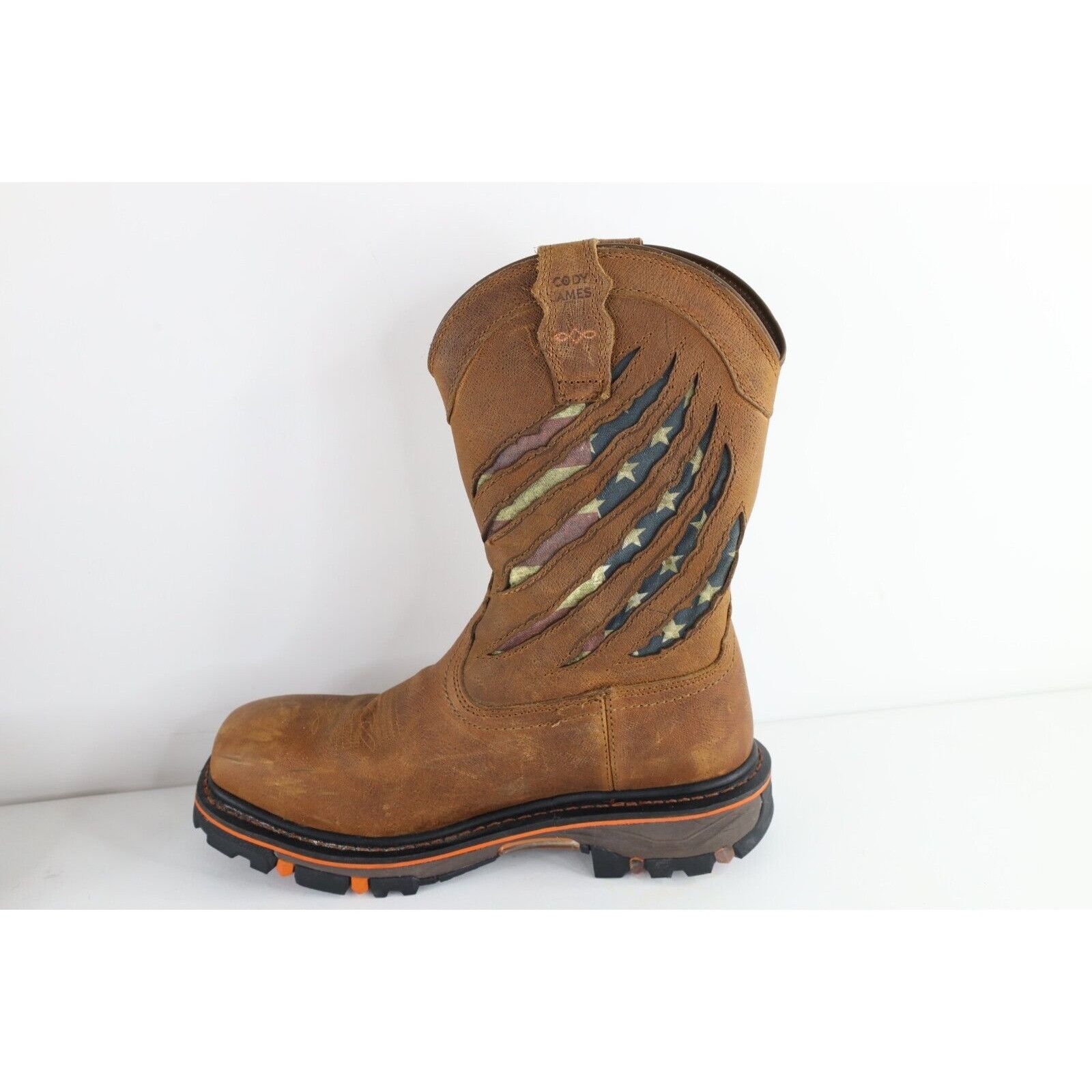 Cody James Cody James USA Flag Leather Composite Toe Western Boots Size US 12 / EU 45 - 8 Thumbnail