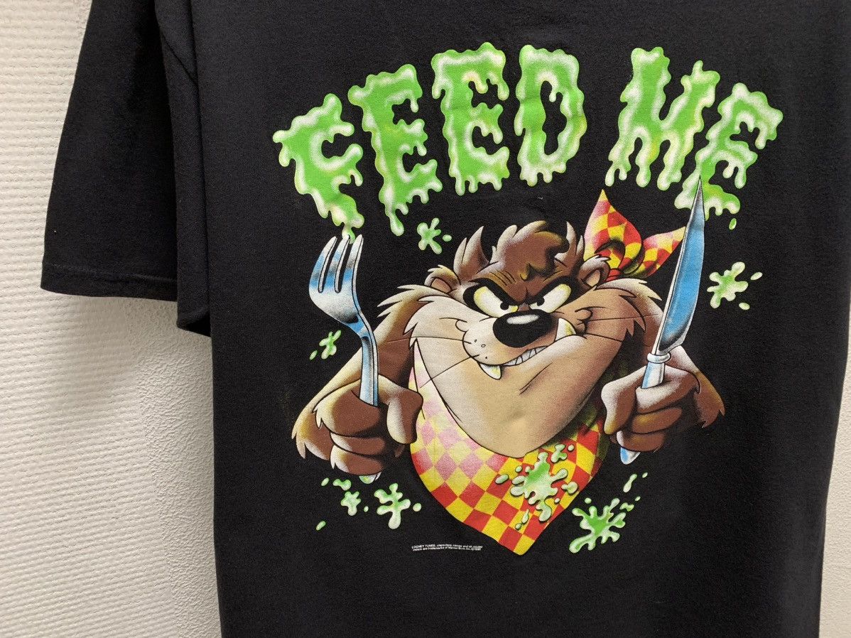 Cartoon Network Taz vintage looney tunes 1992 Feed He black t-shirt Xl sz Size US XL / EU 56 / 4 - 5 Thumbnail