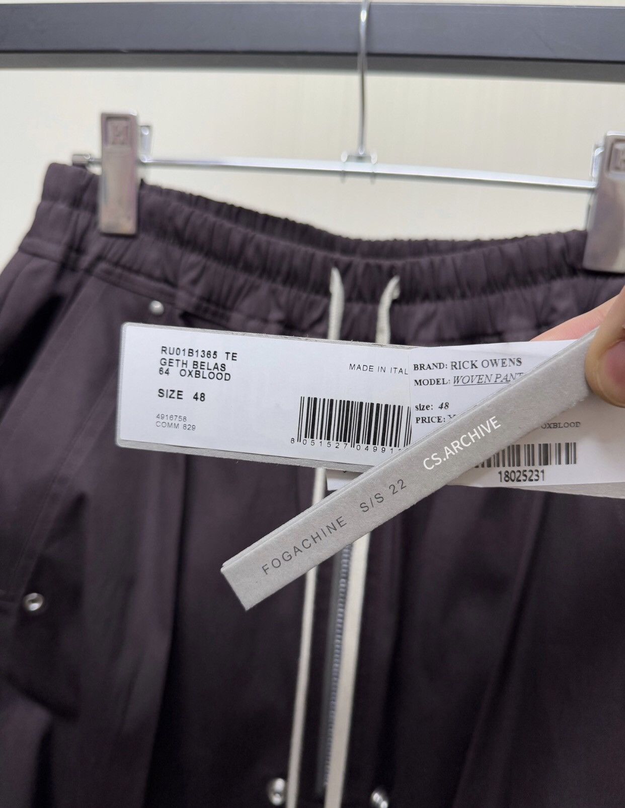 Rick Owens Rick Owens dark purple Geth bela wide leg pants 2412- Size US 38 / EU 54 - 6 Thumbnail