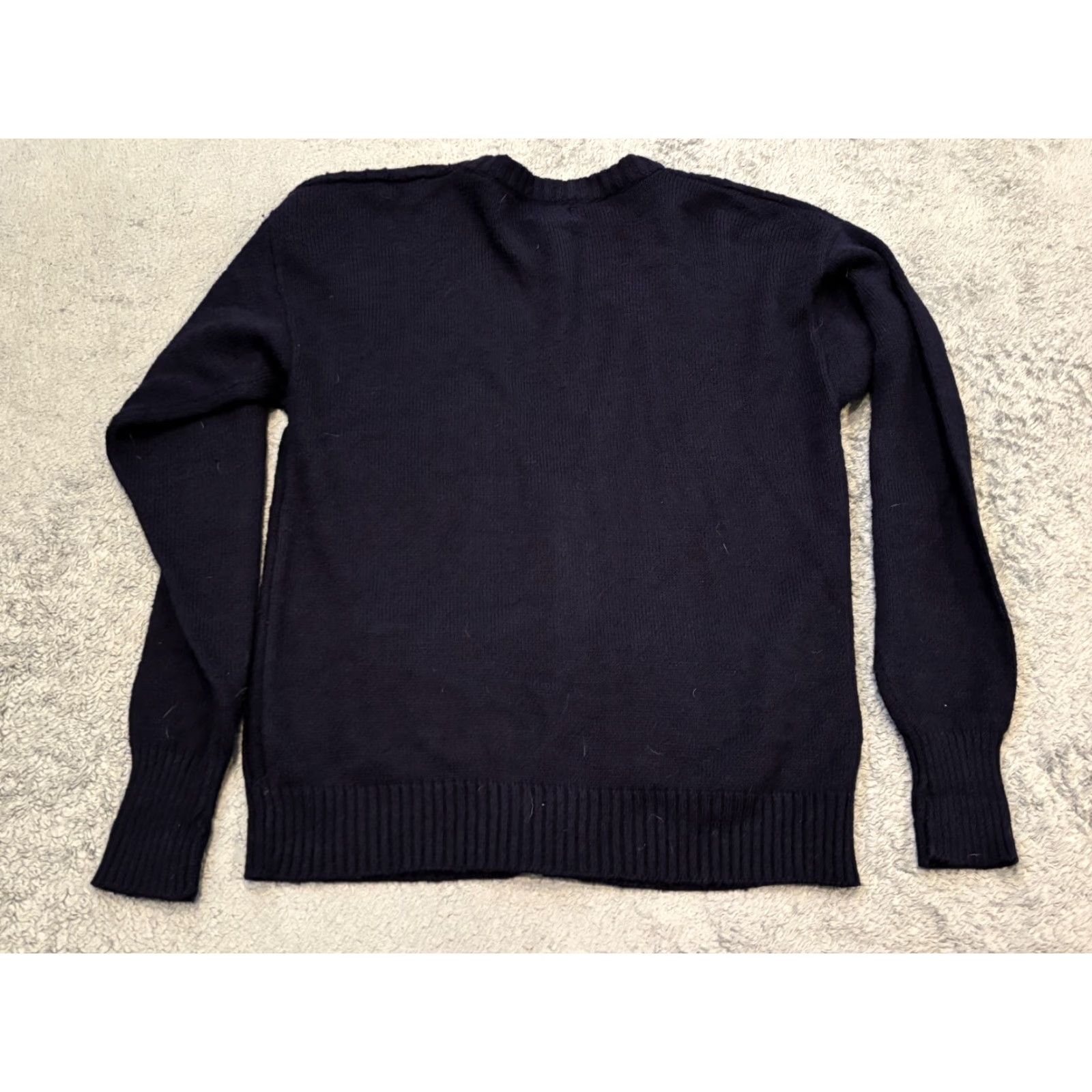 Vintage VINTAGE Cambridge Classics Cardigan Sweater Mens Large Blue Acrylic Wool by Mervyns Size US L / EU 52-54 / 3 - 5 Thumbnail