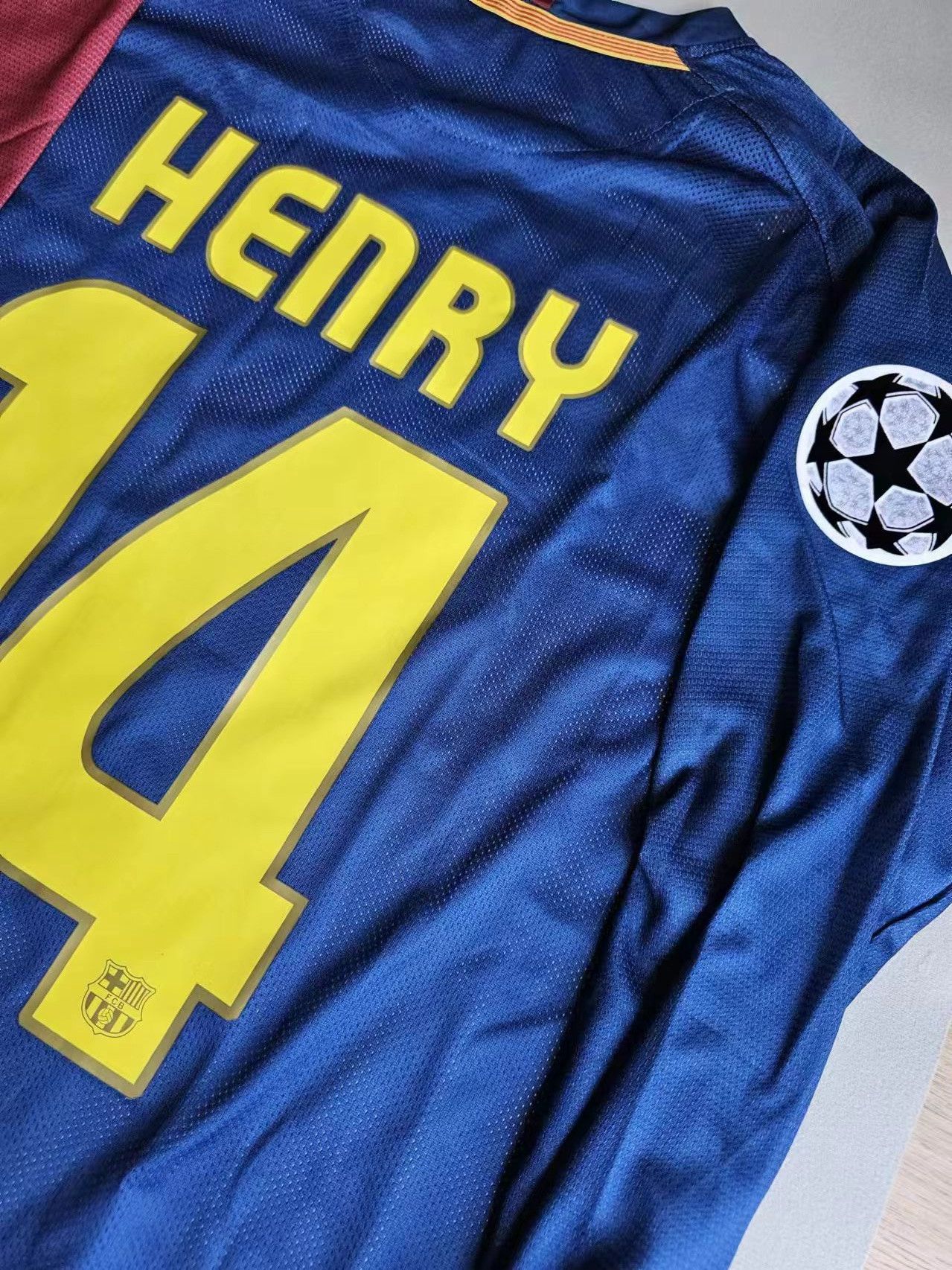 Vintage Barcelona #14 Thierry Henry Jersey Size US XXL / EU 58 / 5 - 3 Thumbnail