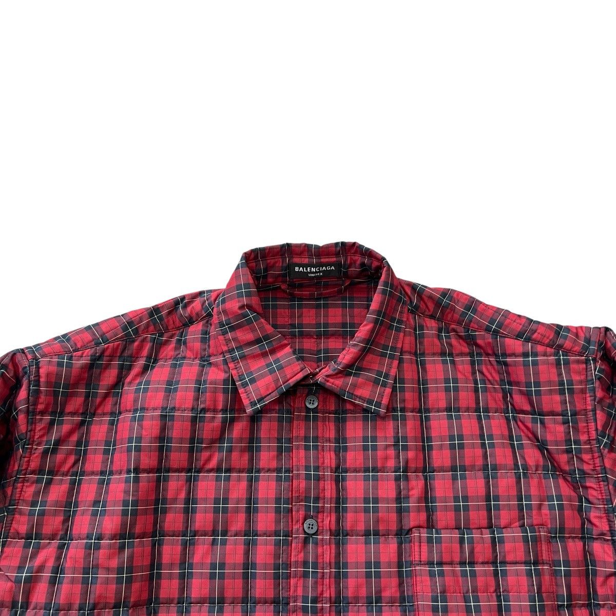 Balenciaga BALENCIAGA SS2022 Quilted Tartan Oversized Shirt Jacket Size US S / EU 44-46 / 1 - 3 Thumbnail