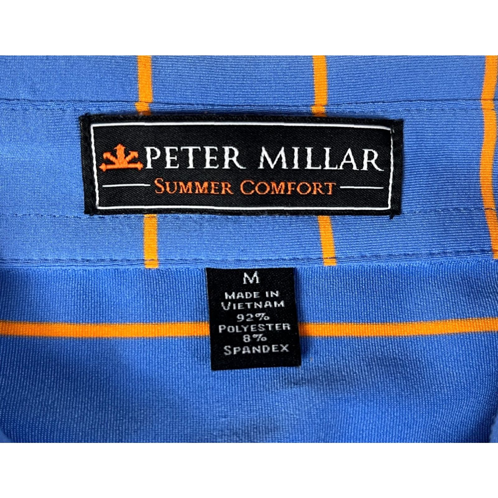 Peter Millar Peter Millar Summer Comfort Polo Shirt Striped Sz M Men’s Shirt Polo Short Sleeve Blue Gols Walking 80s (Vintage) Size US M / EU 48-50 / 2 - 5 Thumbnail
