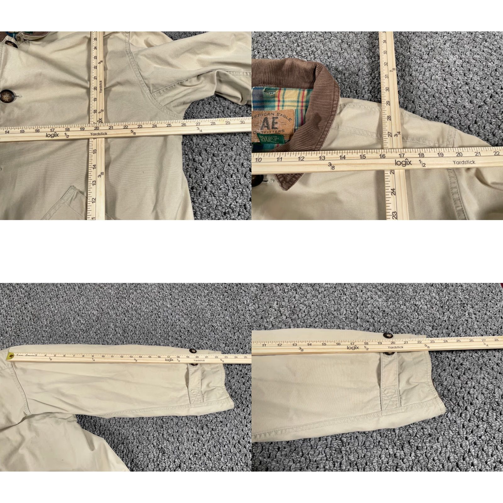 American Eagle Outfitters VINTAGE American Eagle Outfitters Plaid Chore Jacket Jacket Beige L Men's Large Beiges Military Outdoor Classic Preppy Retro Working Wear Casual Size US L / EU 52-54 / 3 - 8 Thumbnail