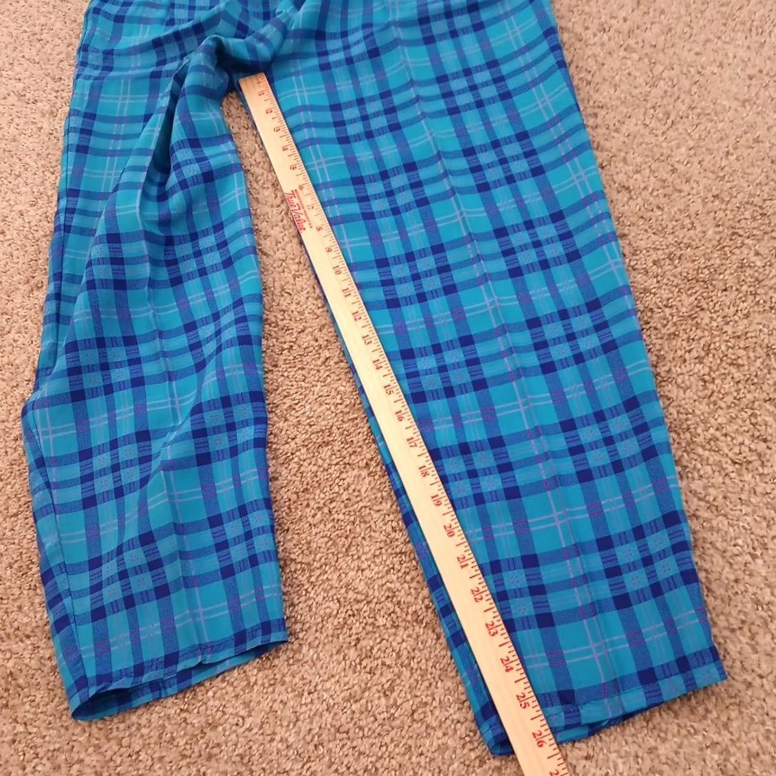 Izod IZOD Pants Womens Size 8 Blue Pink Plaid Silk Pockets Lightweight Golf Straight Ankleways Pockets Size 30" / US 8 / IT 44 - 5 Thumbnail