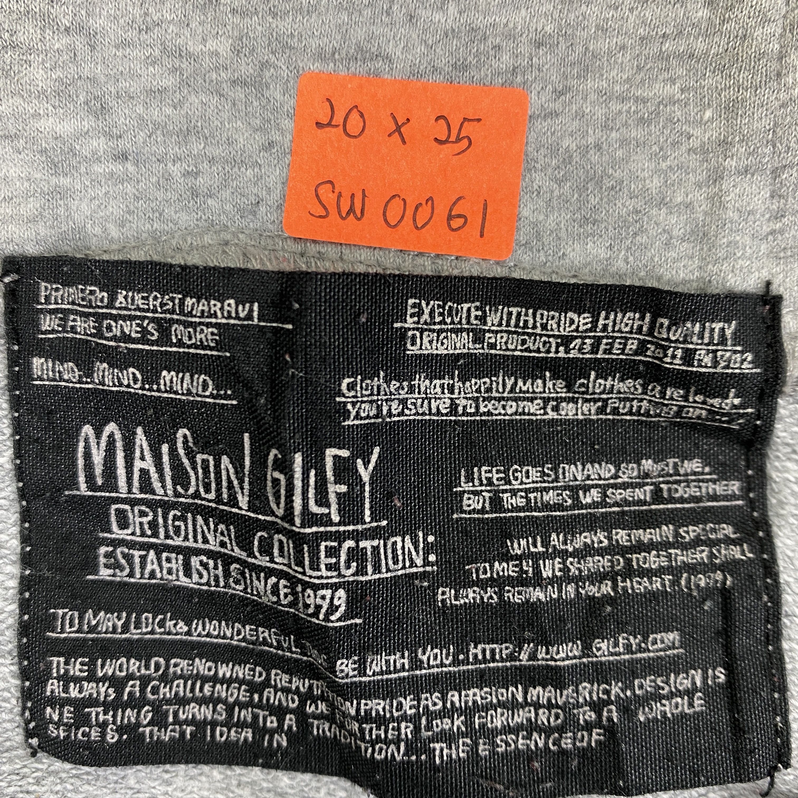 Japanese Brand Vintage Maison Gilfy Zipper Hoodie -SW061 Size US S / EU 44-46 / 1 - 3 Thumbnail