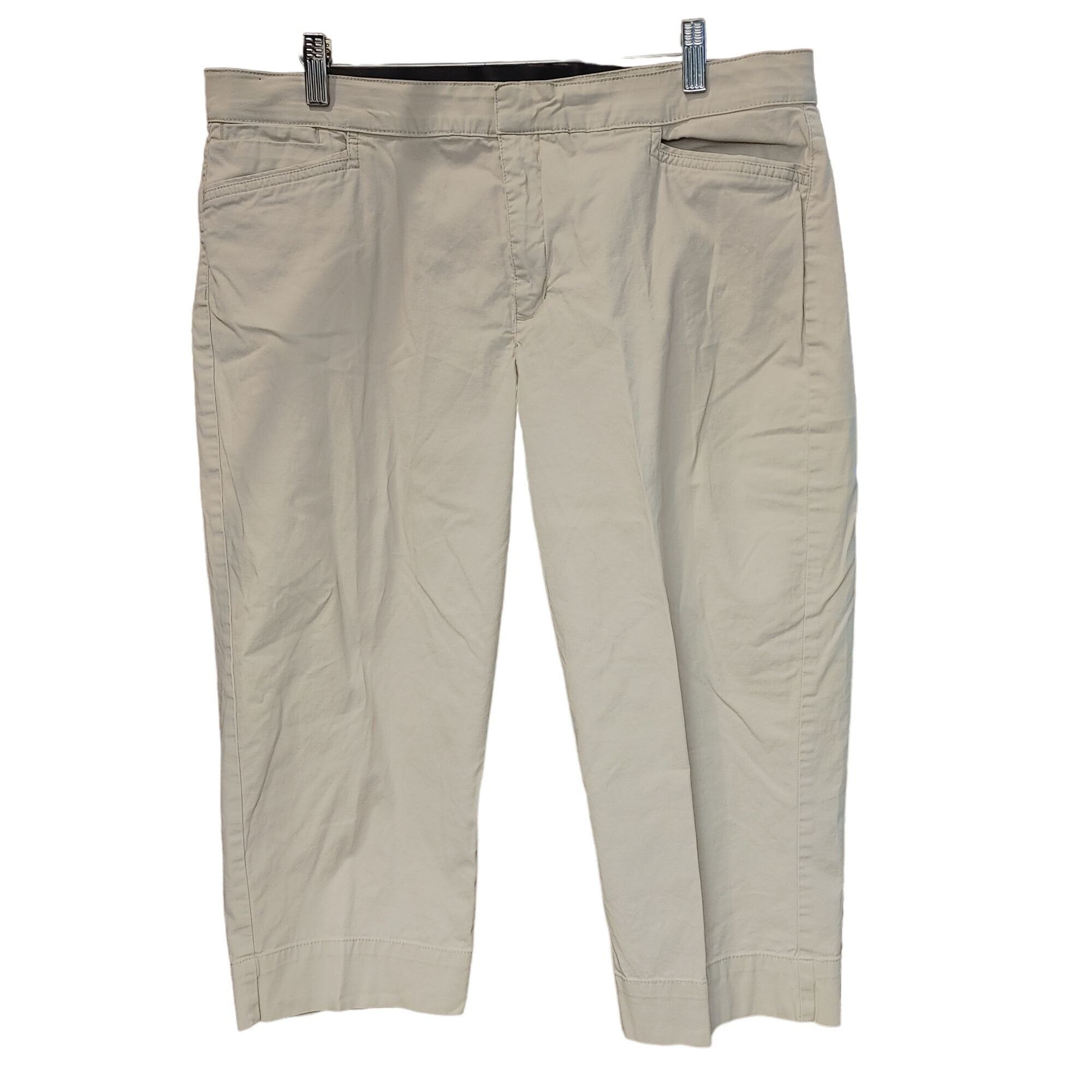 Other Maureen Women's Beige Knee Length Cropped Capris 14 Size 36" / US 14 / IT 50 - 1 Thumbnail