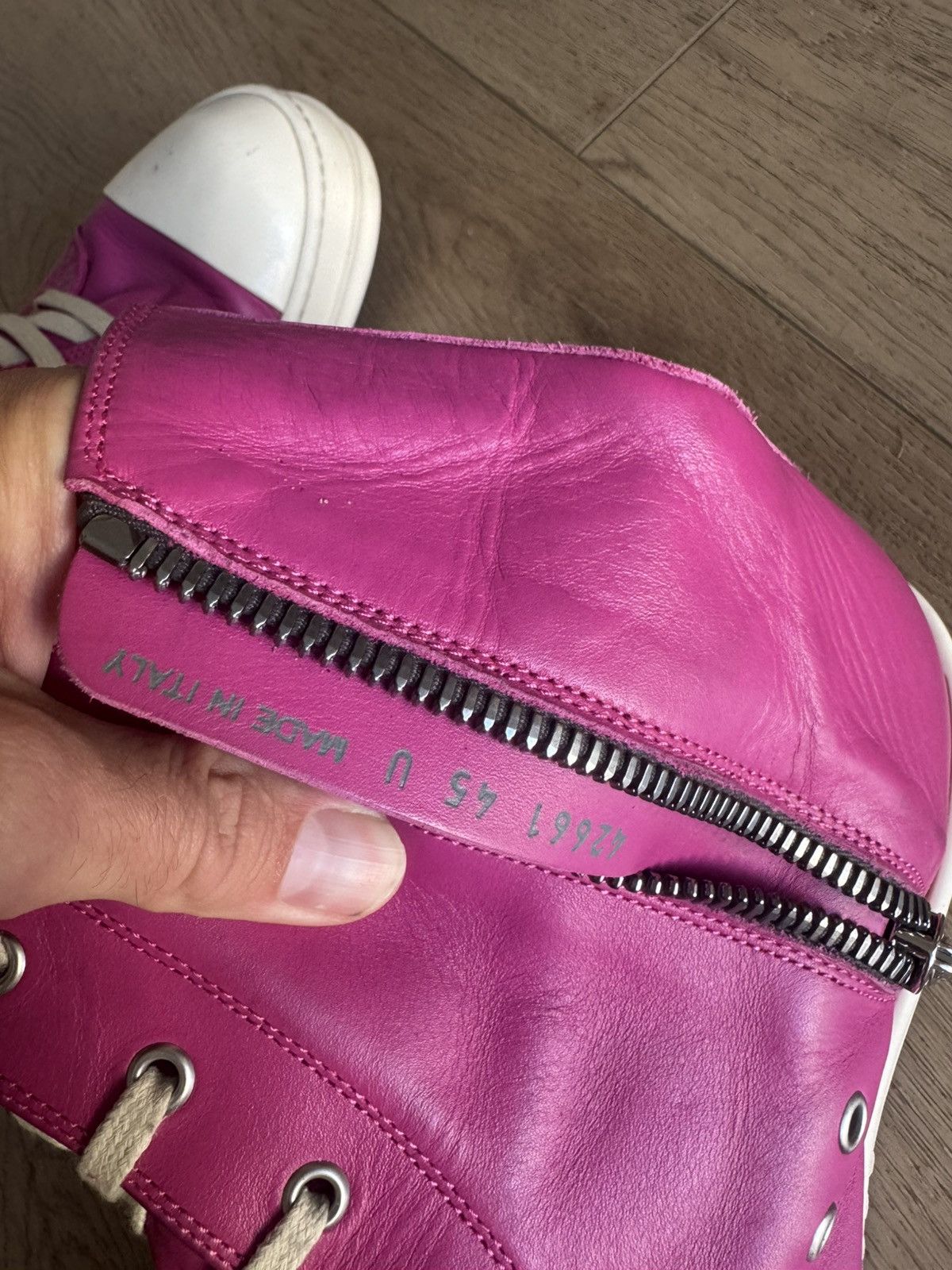 Rick Owens Pink Mainline ramones high 45 Size US 12 / EU 45 - 5 Thumbnail