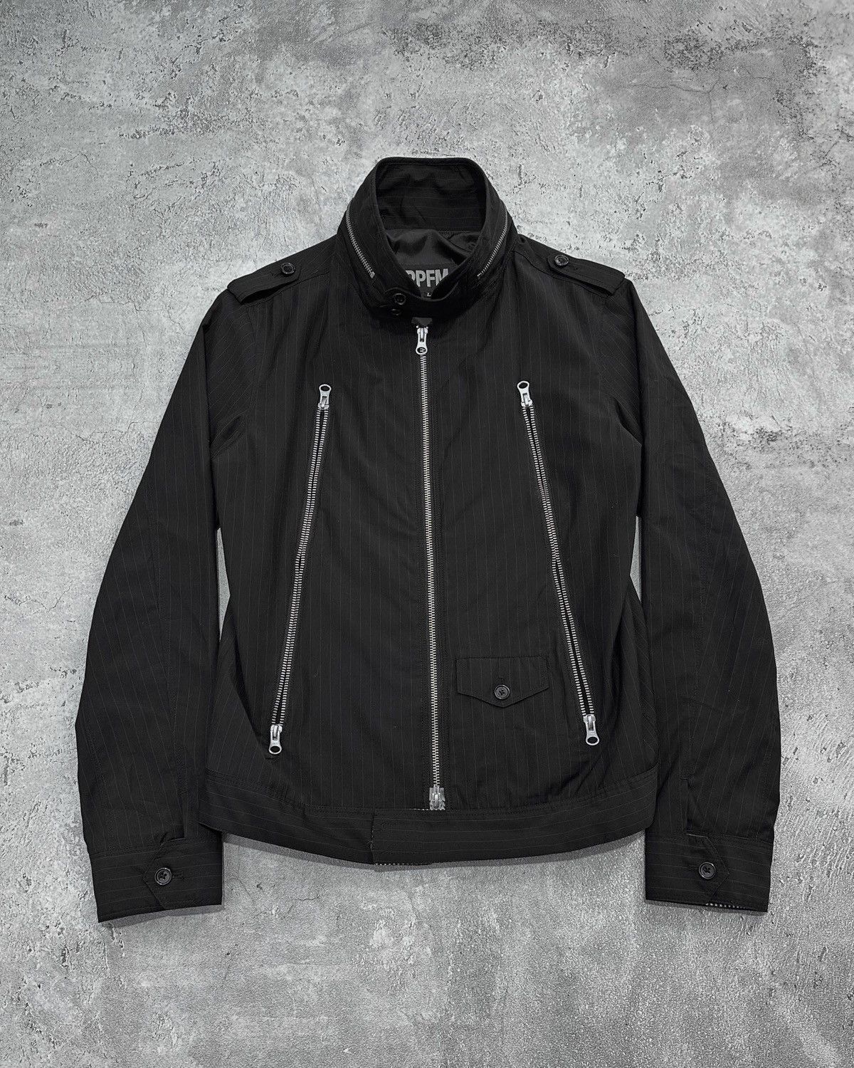 Hysteric Glamour PPFM Shadow Stripe Biker Jacket Hysteric Tornadomart Lgb Size US M / EU 48-50 / 2 - 1 Thumbnail