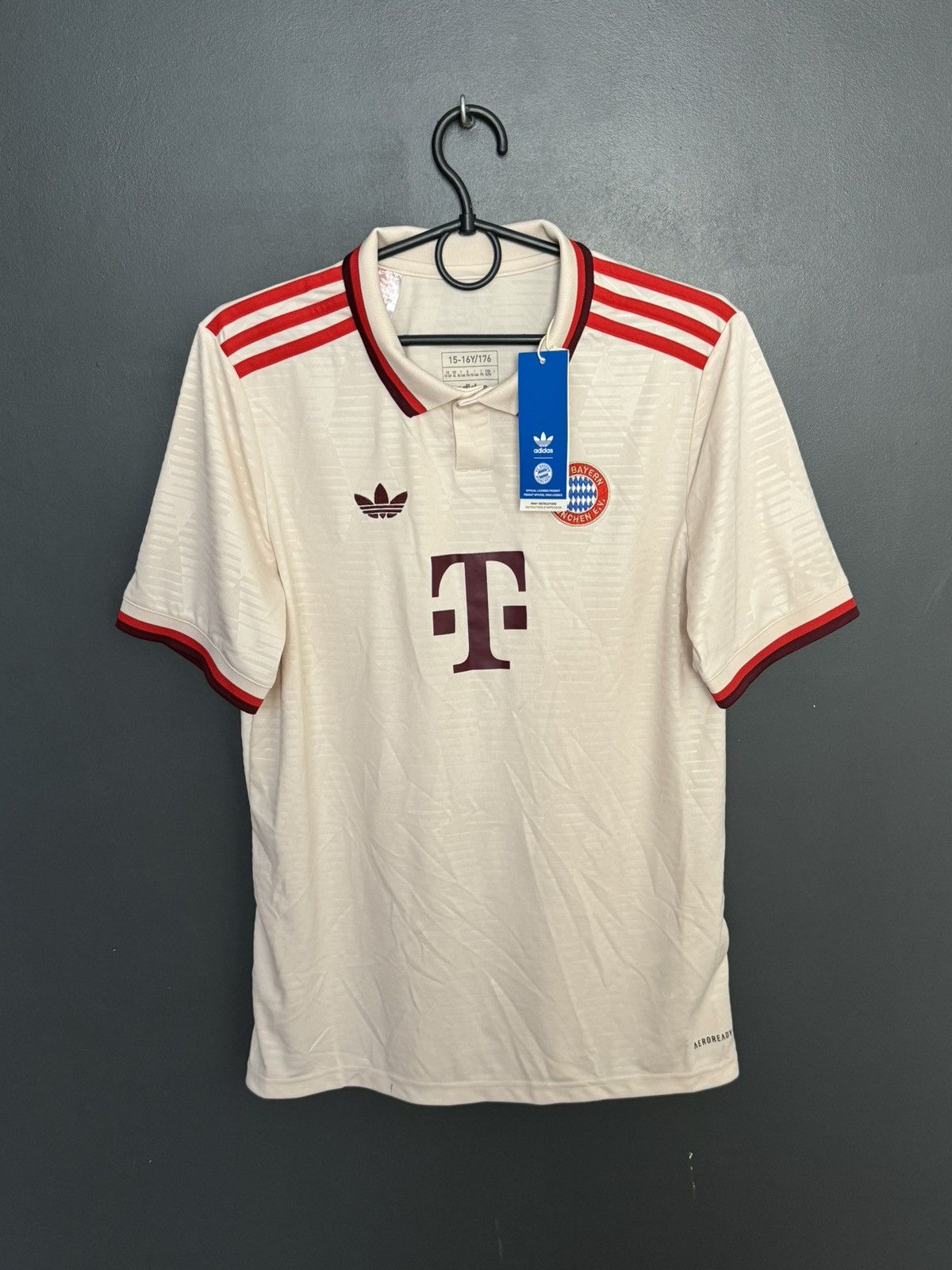 Adidas KIDS New Bayern Munchen 24/25 Third Football Jersey T-Shirt Size US XS / EU 42 / 0 - 1 Thumbnail