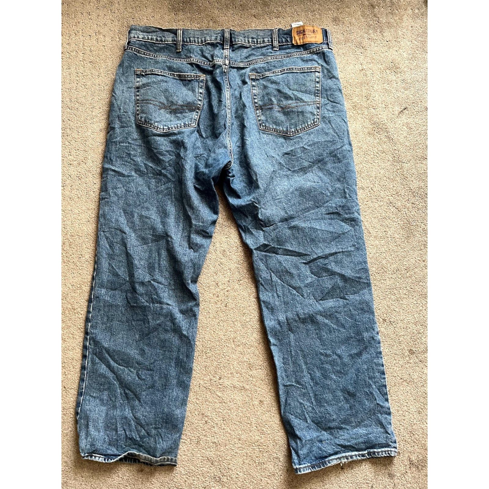 Vintage Signature by Levi Strauss & Co. Jeans Mens Size 42x30 Relaxed Fit Blue Size US 42 / EU 58 - 2 Thumbnail