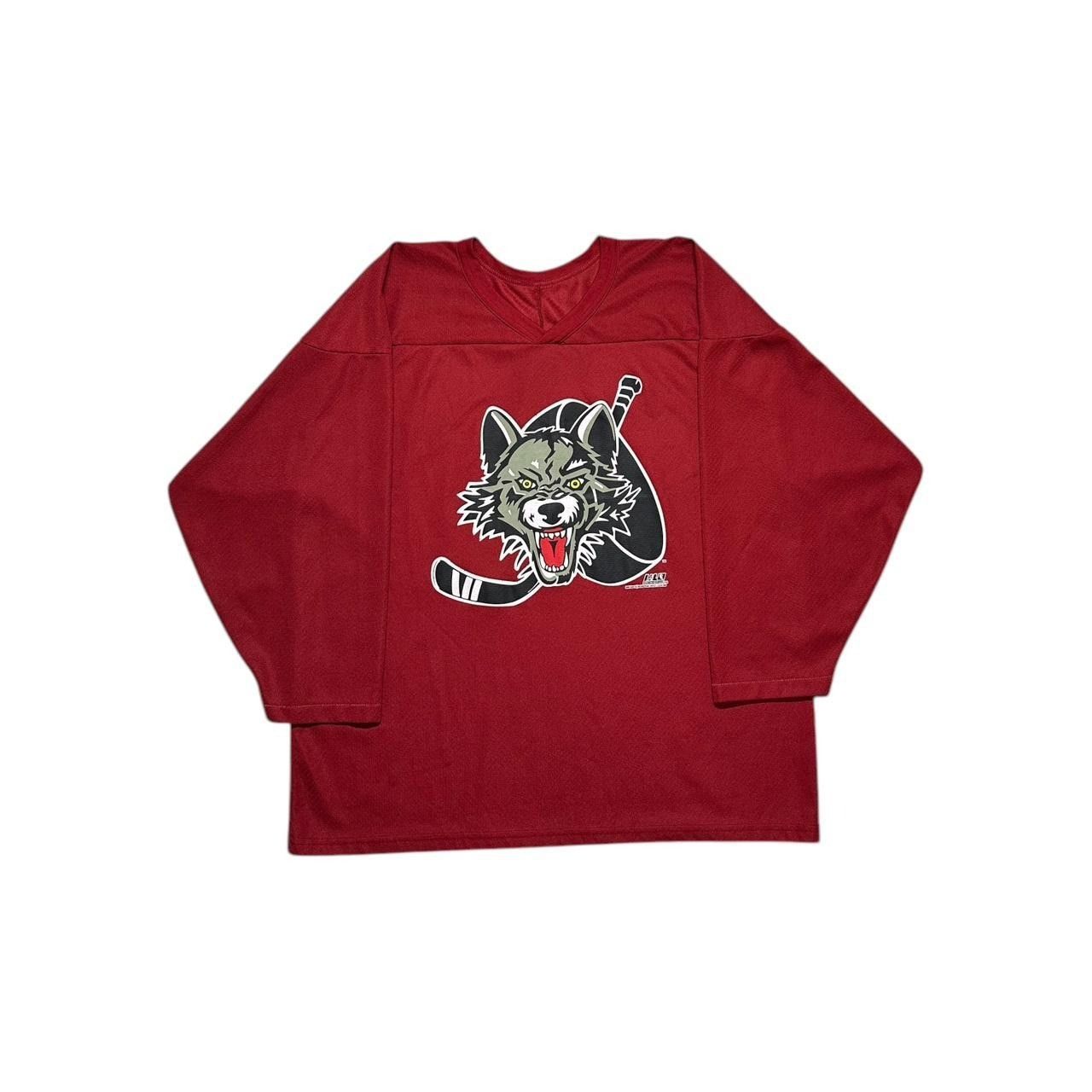 NHL × Vintage Vintage Chicago Wolves IHL Hockey Jersey Size US L / EU 52-54 / 3 - 1 Thumbnail