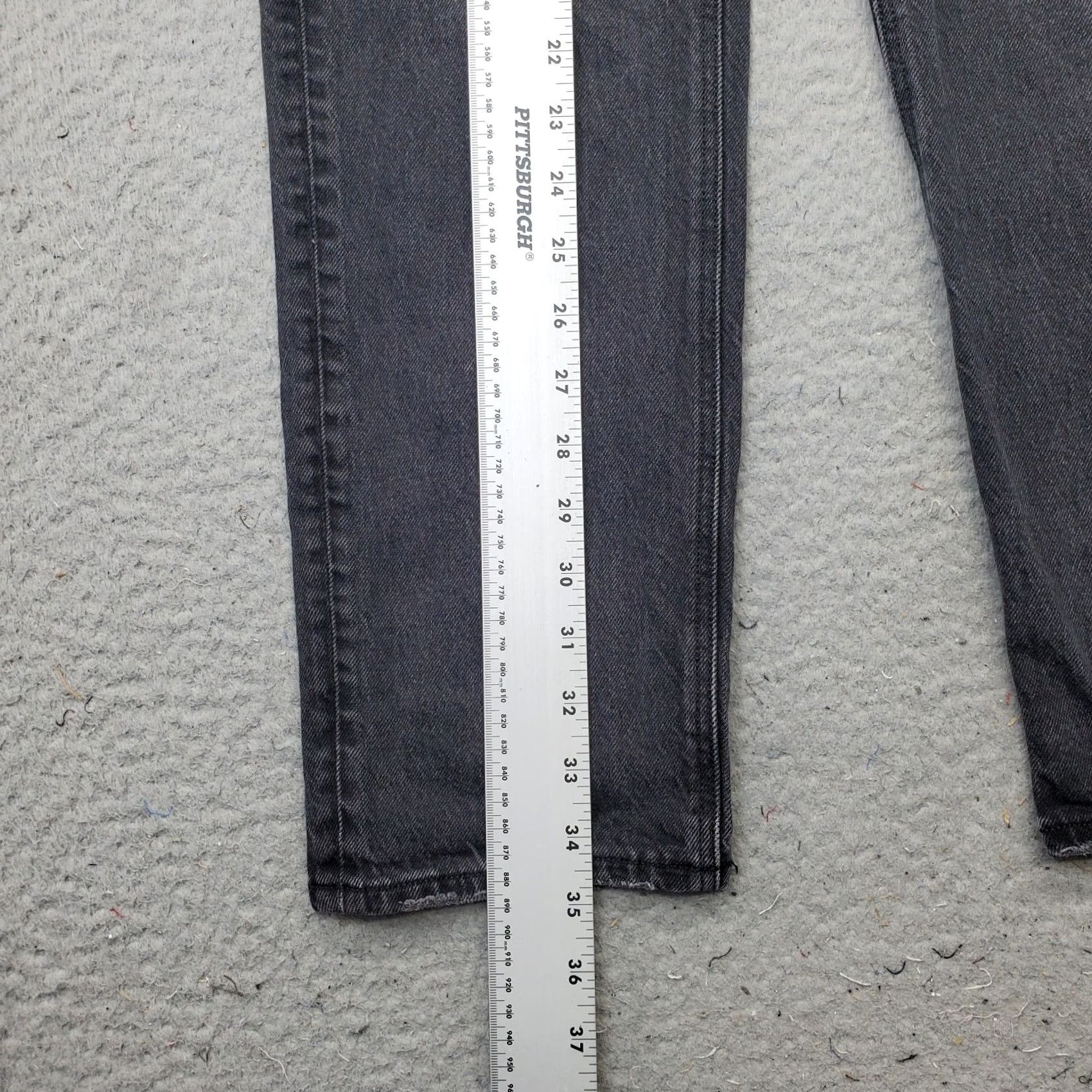 American Eagle Outfitters American Eagle Outfitters Jeans Womens 2 Black Denim Stretch High Rise Distressed Straight 5-Pocket Size 26" / US 2 / IT 38 - 3 Thumbnail