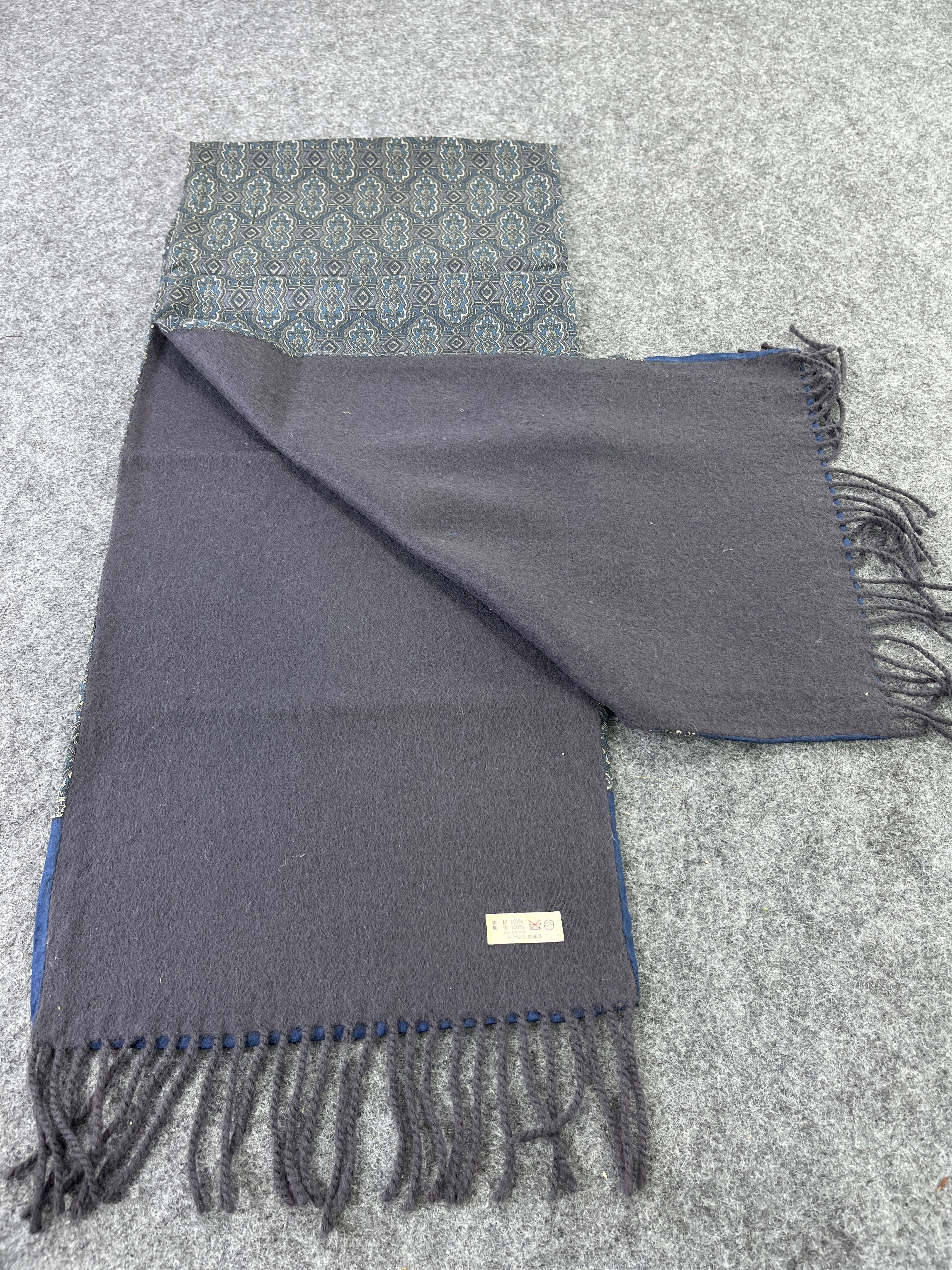 Vintage Marelli Silk Scarf Paisley Scarf / Muffler / Neckwear - T349 Size ONE SIZE - 3 Thumbnail