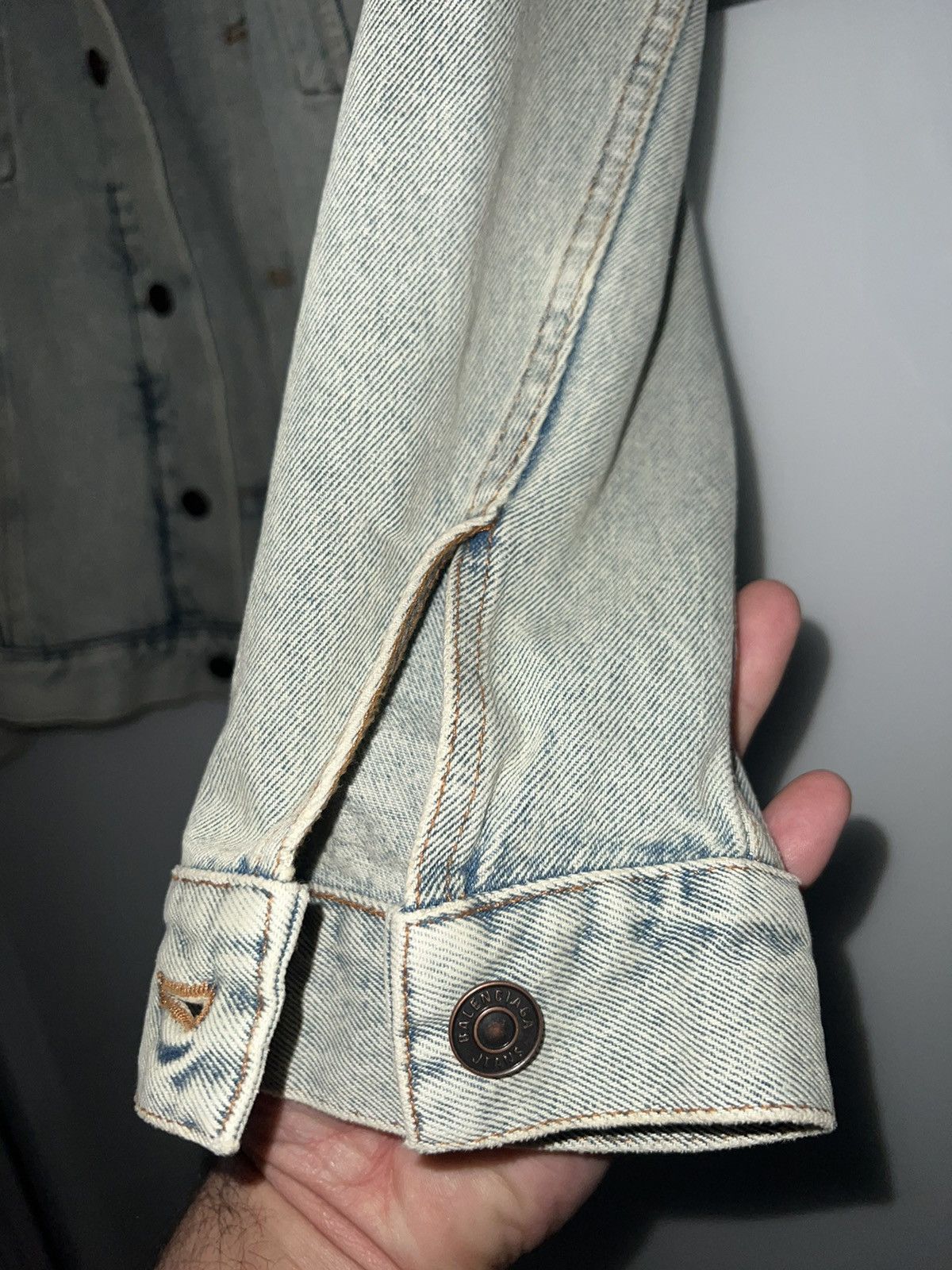 Balenciaga Balenciaga Logo Denim Jacket Size US L / EU 52-54 / 3 - 12 Thumbnail