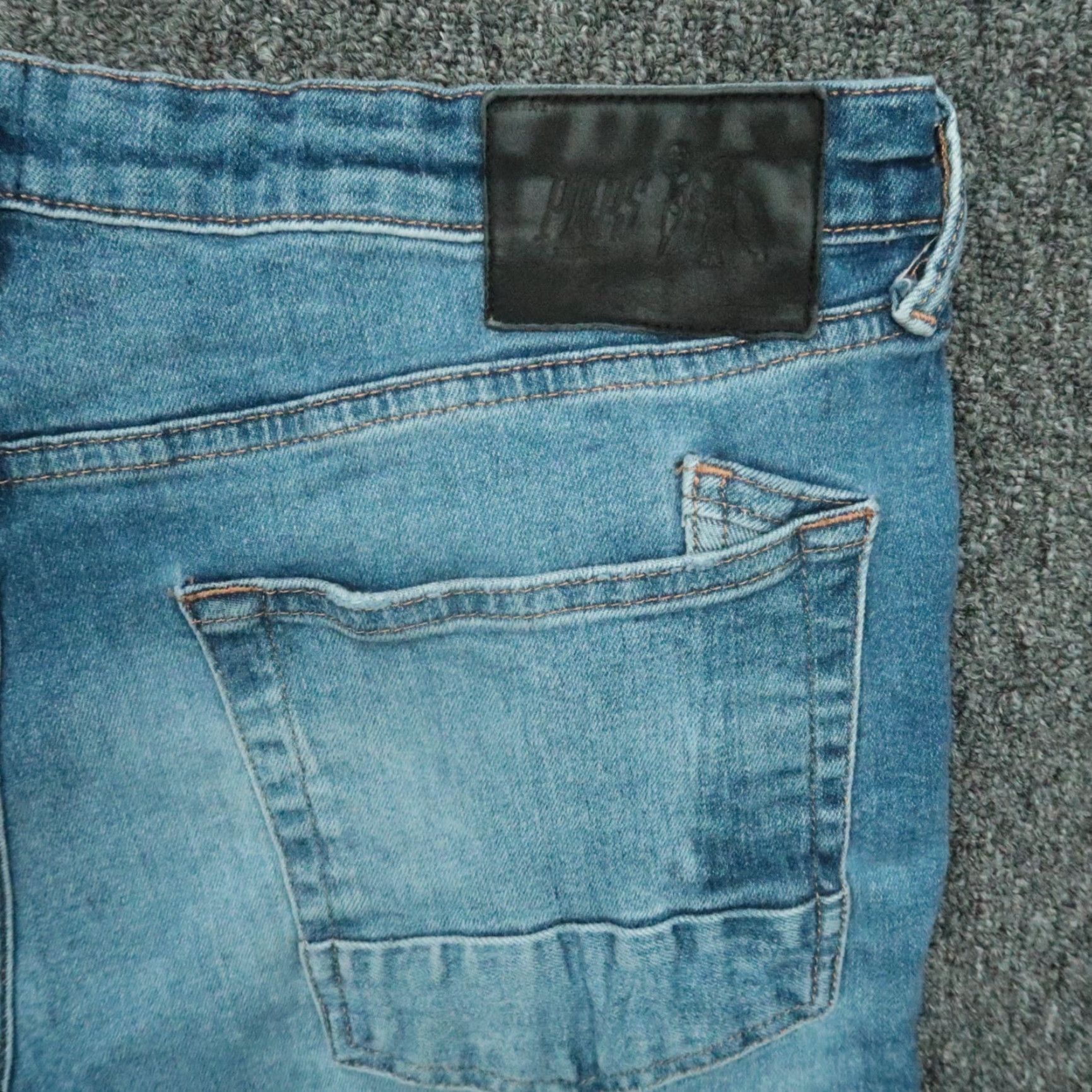 Prps PRPS Jeans Mens 36x34 Indigo Blue Le Sabre 5 Pocket Denim Distressed Straight R 34in Inseam Mens Size US 36 / EU 52 - 5 Thumbnail