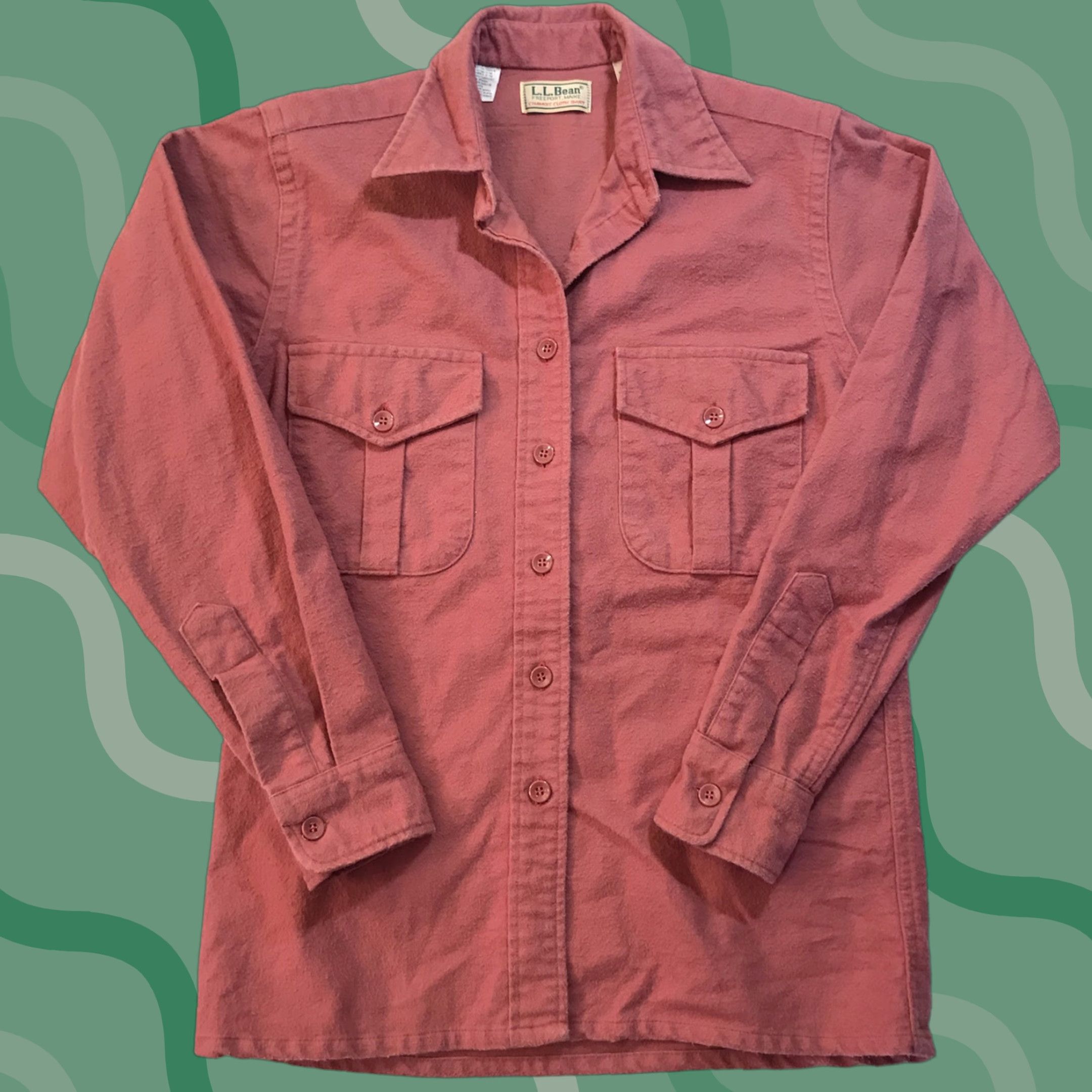 Vintage VINTAGE L.L. Bean Women's Flannel Button-Up Shirt Pink Sz 6 Casual 80s 90s Size M / US 6-8 / IT 42-44 - 1 Thumbnail