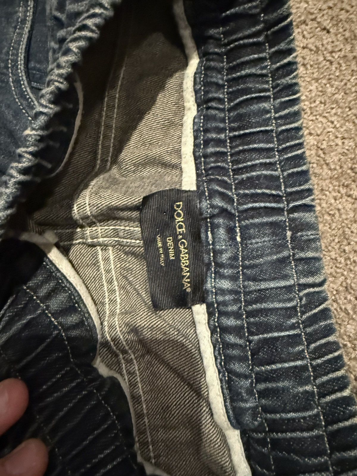 Dolce & Gabbana Dolce & Gabanna Degrade Ombre Denim Cargo Jeans Size US 31 - 4 Thumbnail
