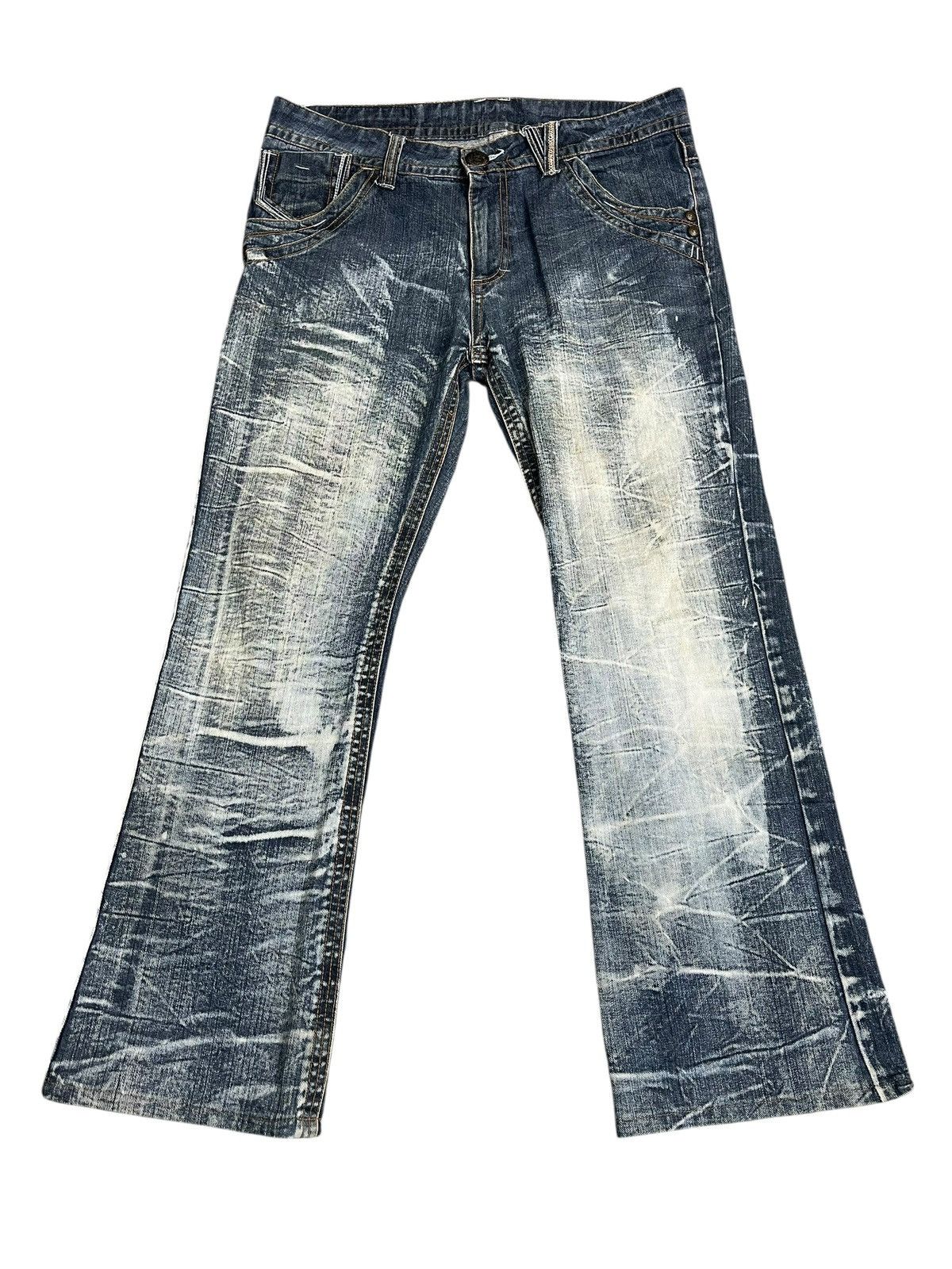 Japanese Brand Sky Bomber Jeans Streetwear Size US 35 - 1 Thumbnail