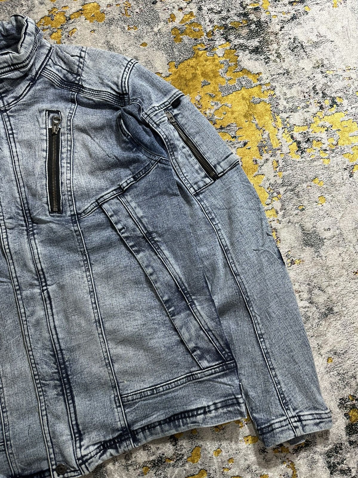 PPFM MULTI POCKET PPFM TORNADO MART STYLE JACKET WASHED DENIM Size US M / EU 48-50 / 2 - 6 Thumbnail
