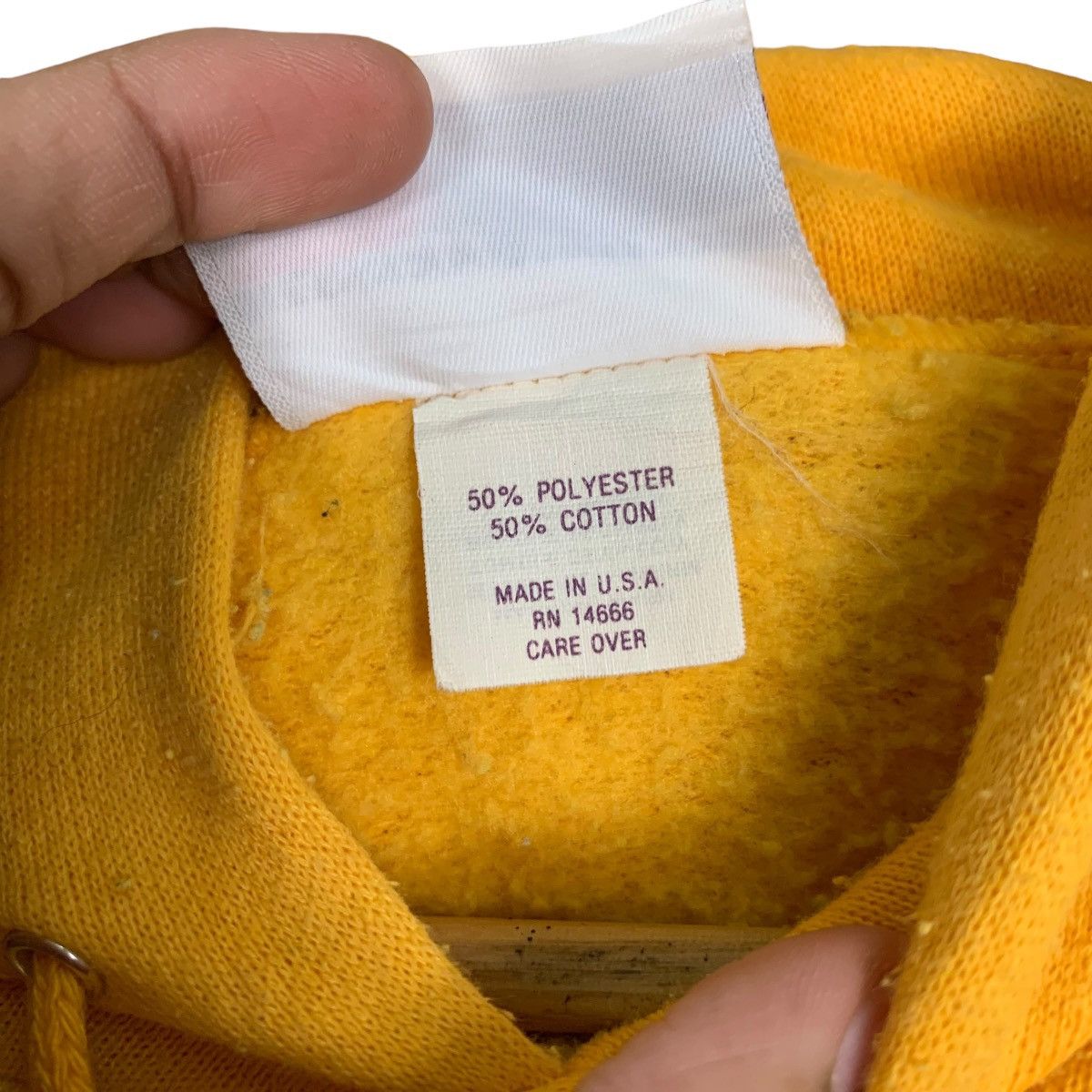 Other BASSETT-WALKER Plain Yellow Pullover Hoodies #0961-C43 Size US M / EU 48-50 / 2 - 12 Thumbnail